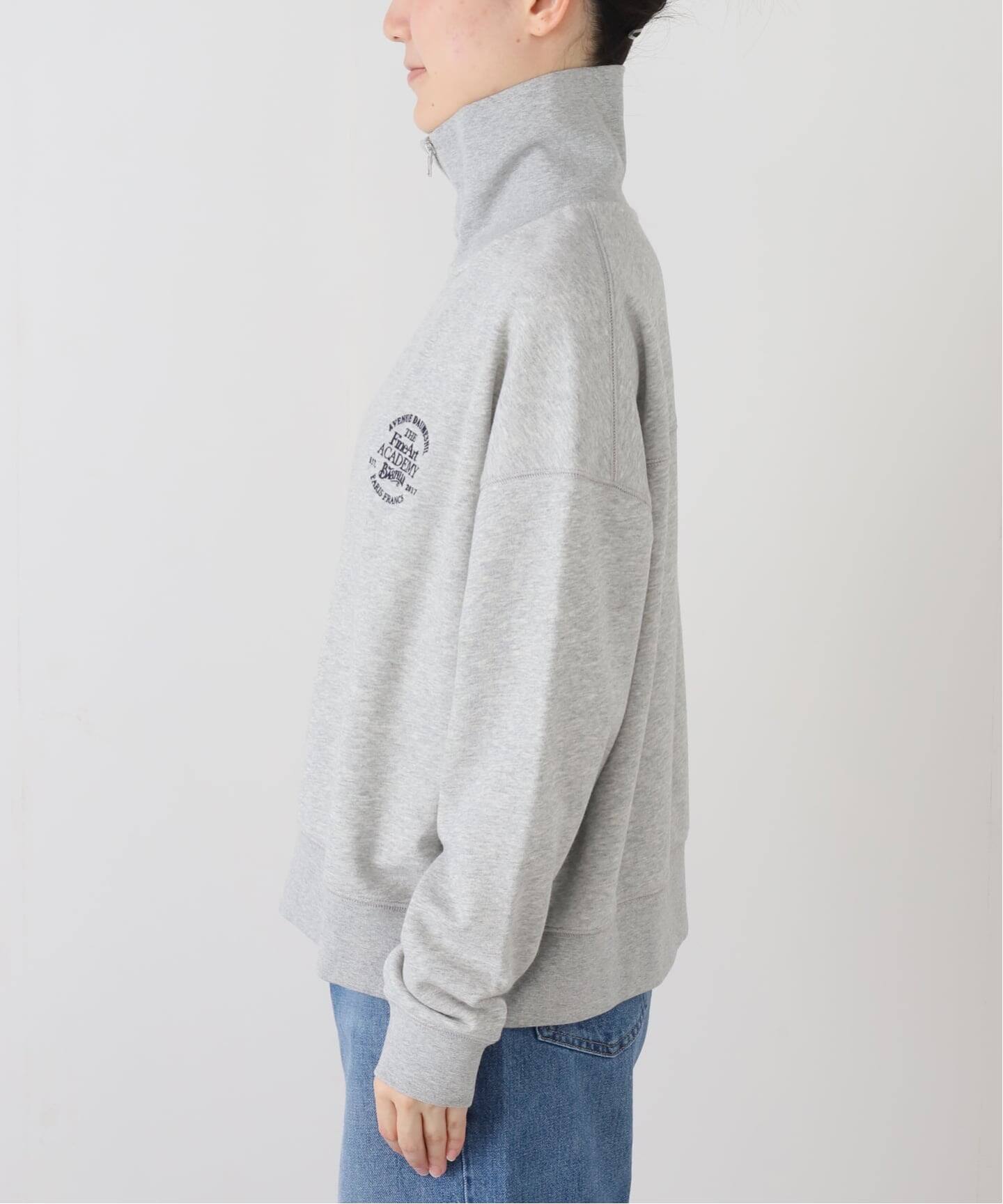 【SLOBE IENA】コーマテリージップアッププルオーバー ほこまる　ブラウン コーマテリージップアッププルオーバー（Tシャツ／カットソー）｜SLOBE