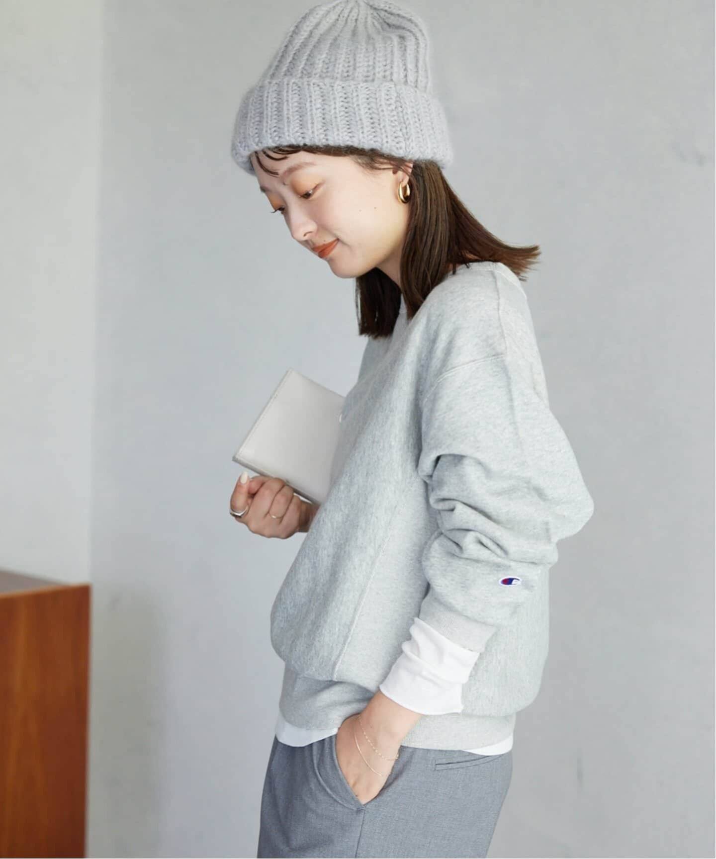 追加2》Champion/チャンピオン SLOBE別注 無地ガゼットスウェット