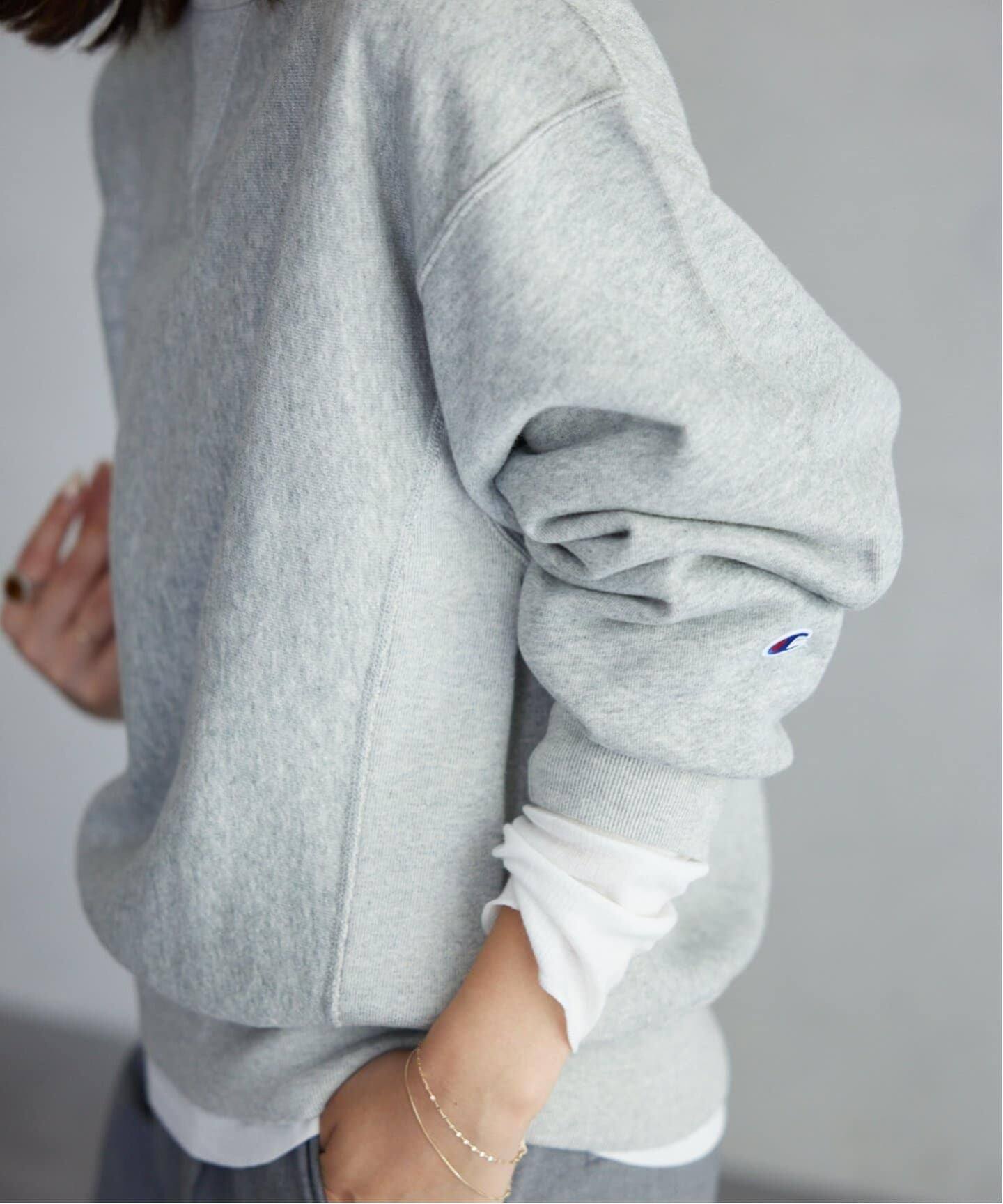 追加2》Champion/チャンピオン SLOBE別注 無地ガゼットスウェット 
