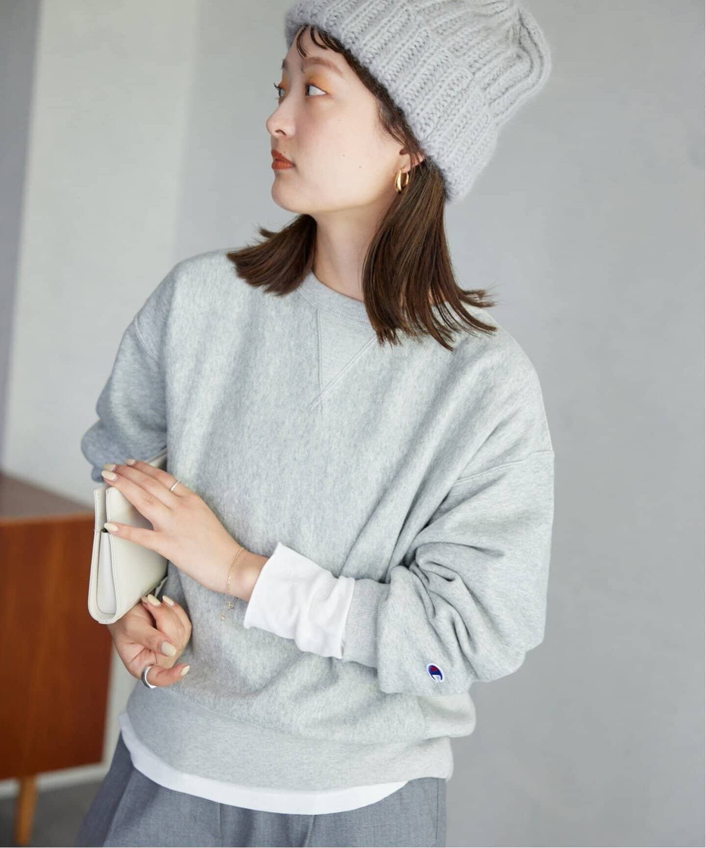 追加2》Champion/チャンピオン SLOBE別注 無地ガゼットスウェット 