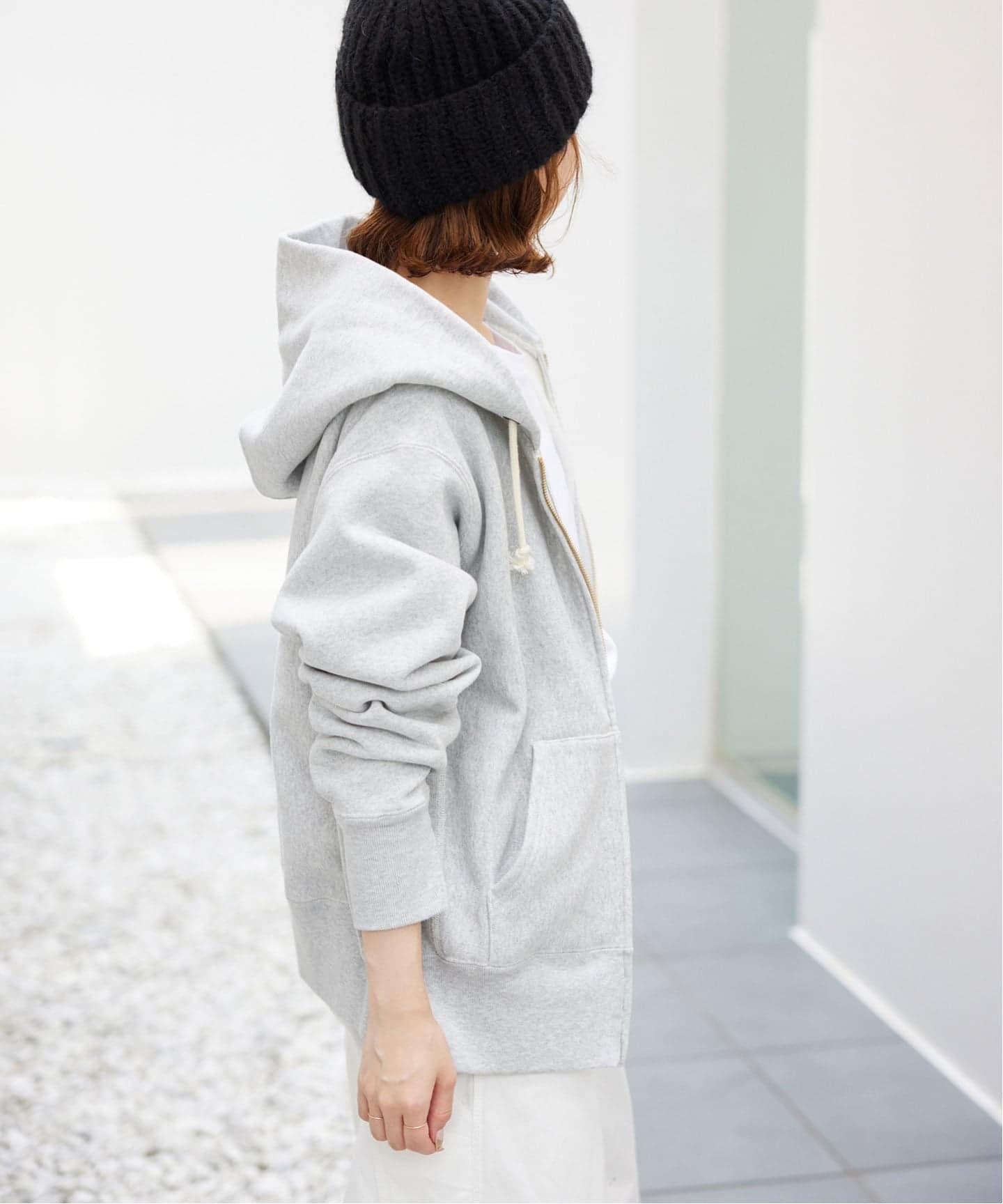 SLOBE IENA Champion SLOBE別注ダブルジップパーカーグレー 追加》Champion/チャンピオン SLOBE別注 ダブルジップパーカー