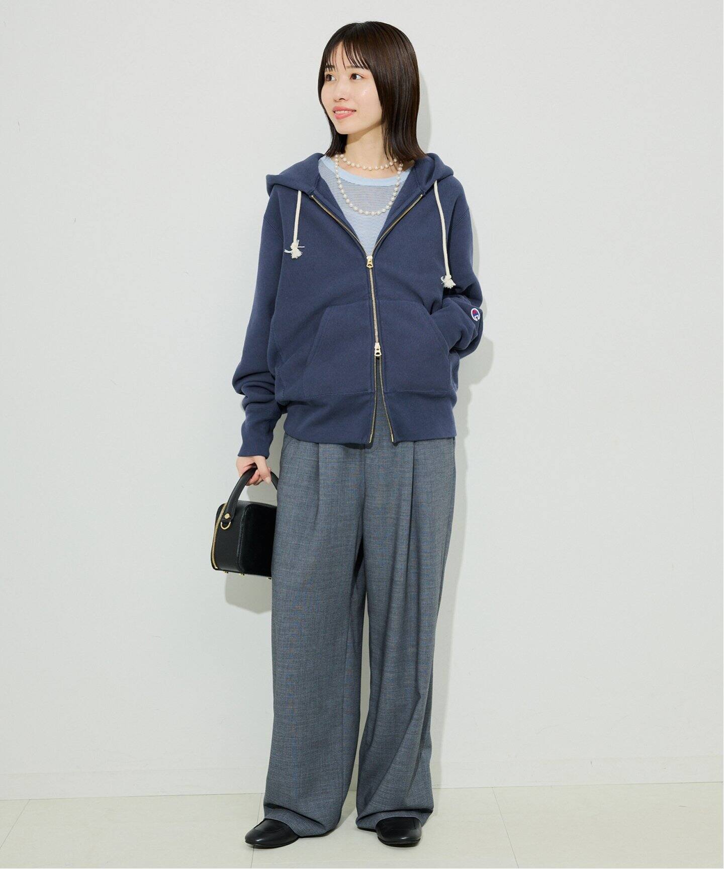 【Champion / チャンピオン】SLOBE別注パーカー グレー 追加予約》Champion/チャンピオン SLOBE別注 ダブルジップ