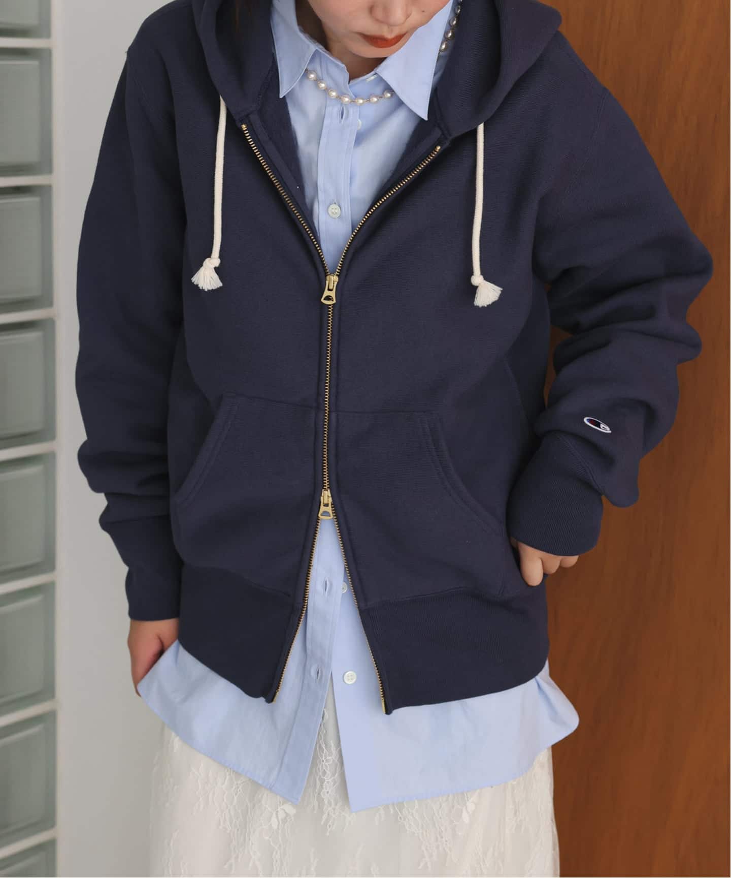 Champion/チャンピオン SLOBE別注 ダブルジップパーカー SLOBE IENA｜《追加》Champion/チャンピオン SLOBE別注 ダブル