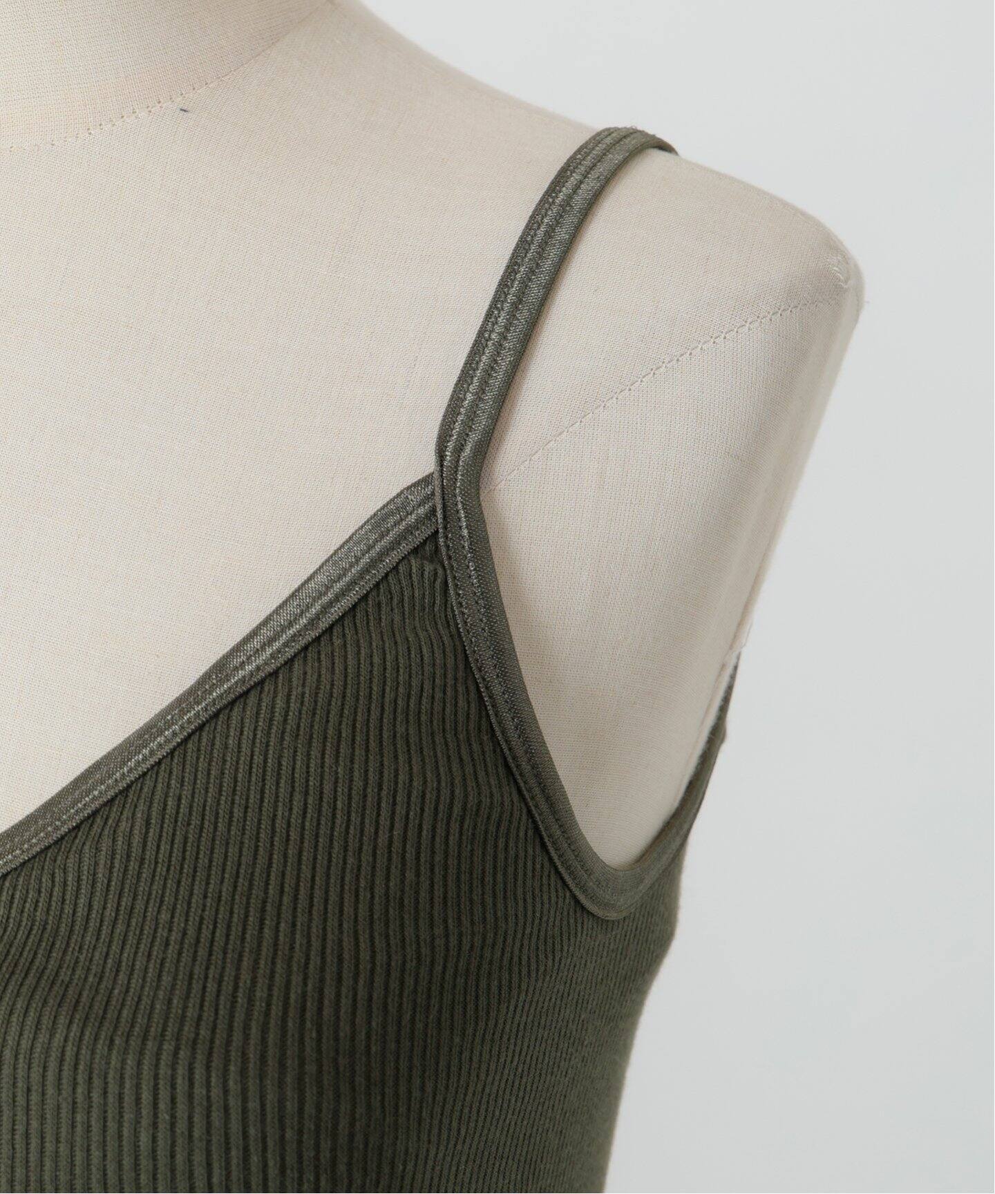 PALM/パーム 2×2RIB BRACAMISOLE PLTY-A1002（カップ付きインナー 