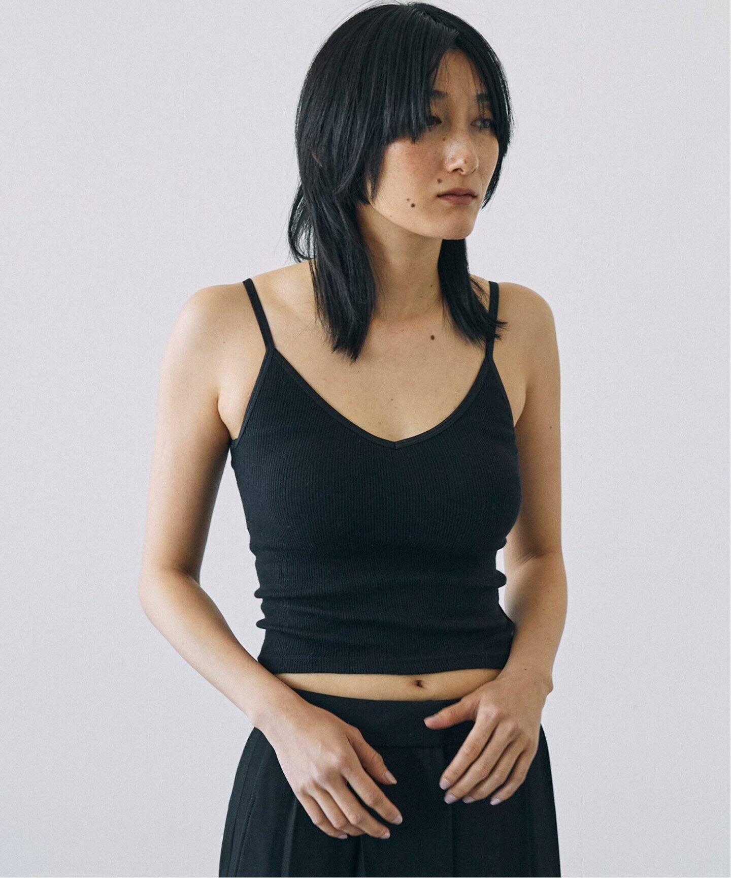 PALM/パーム 2×2RIB BRACAMISOLE PLTY-A1002（カップ付きインナー