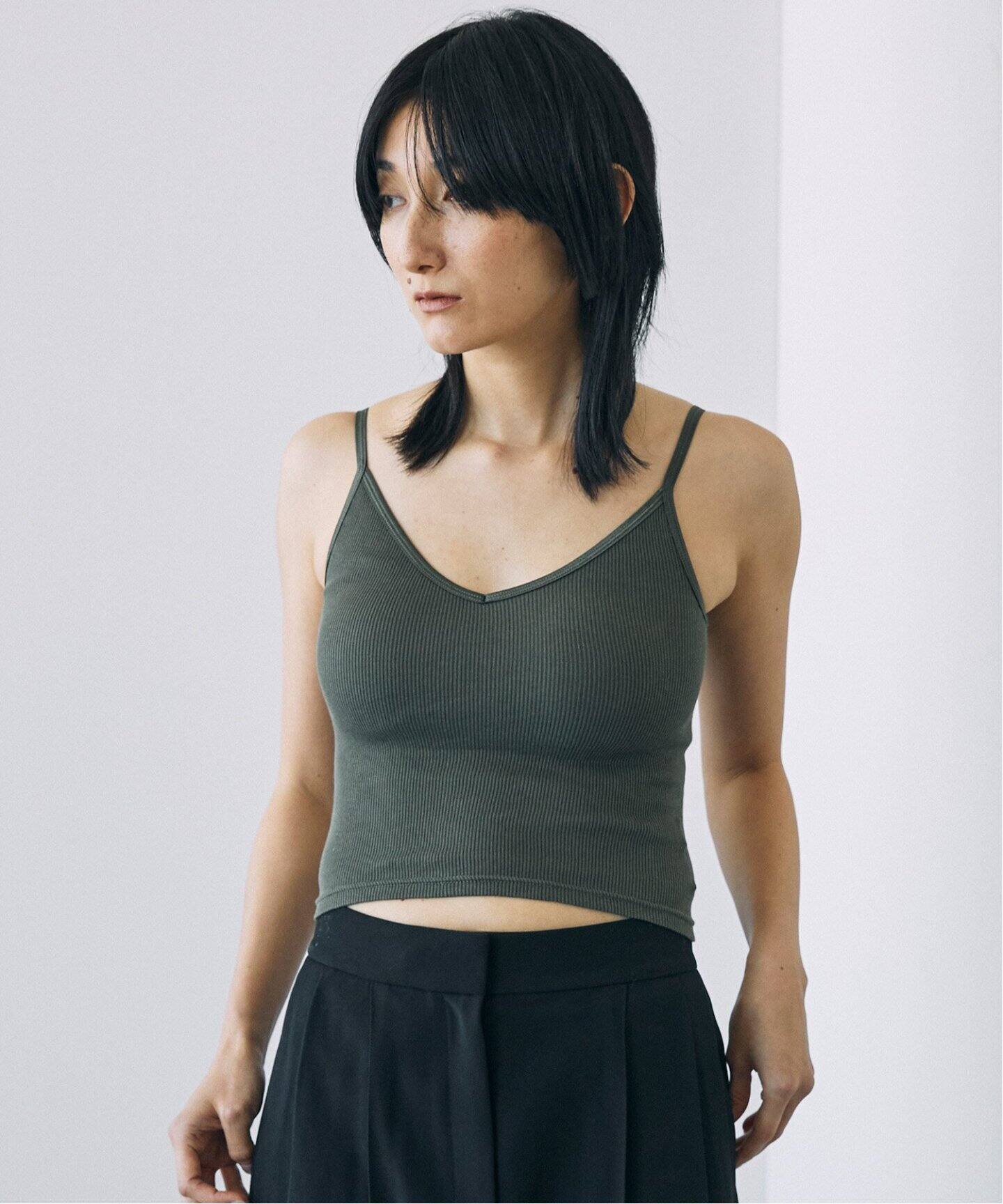 PALM/パーム 2×2RIB BRACAMISOLE PLTY-A1002（カップ付きインナー 