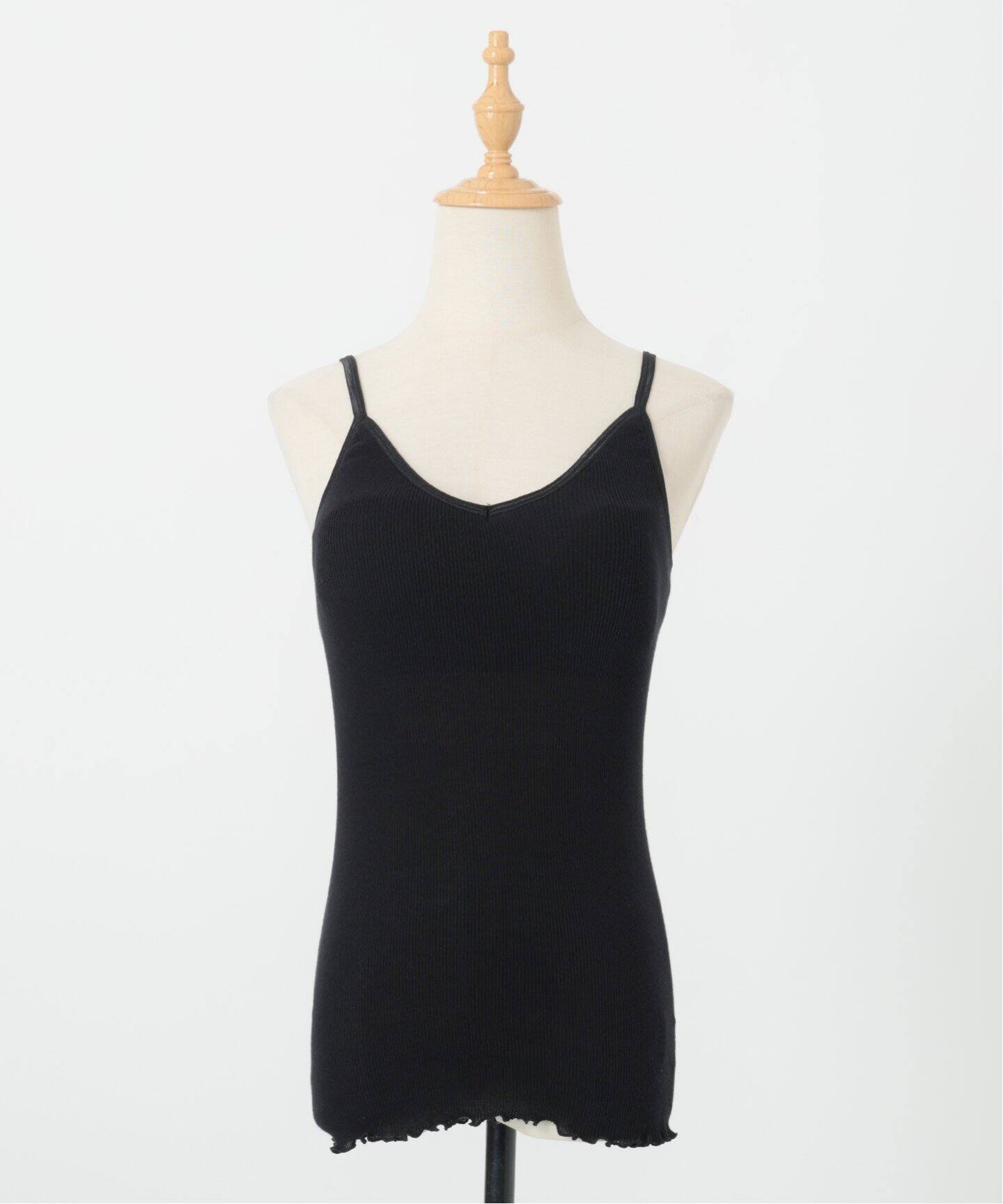 PALM/パーム SIMPLE RIB CAMISOLE PLM23SS06（カップ付きインナー