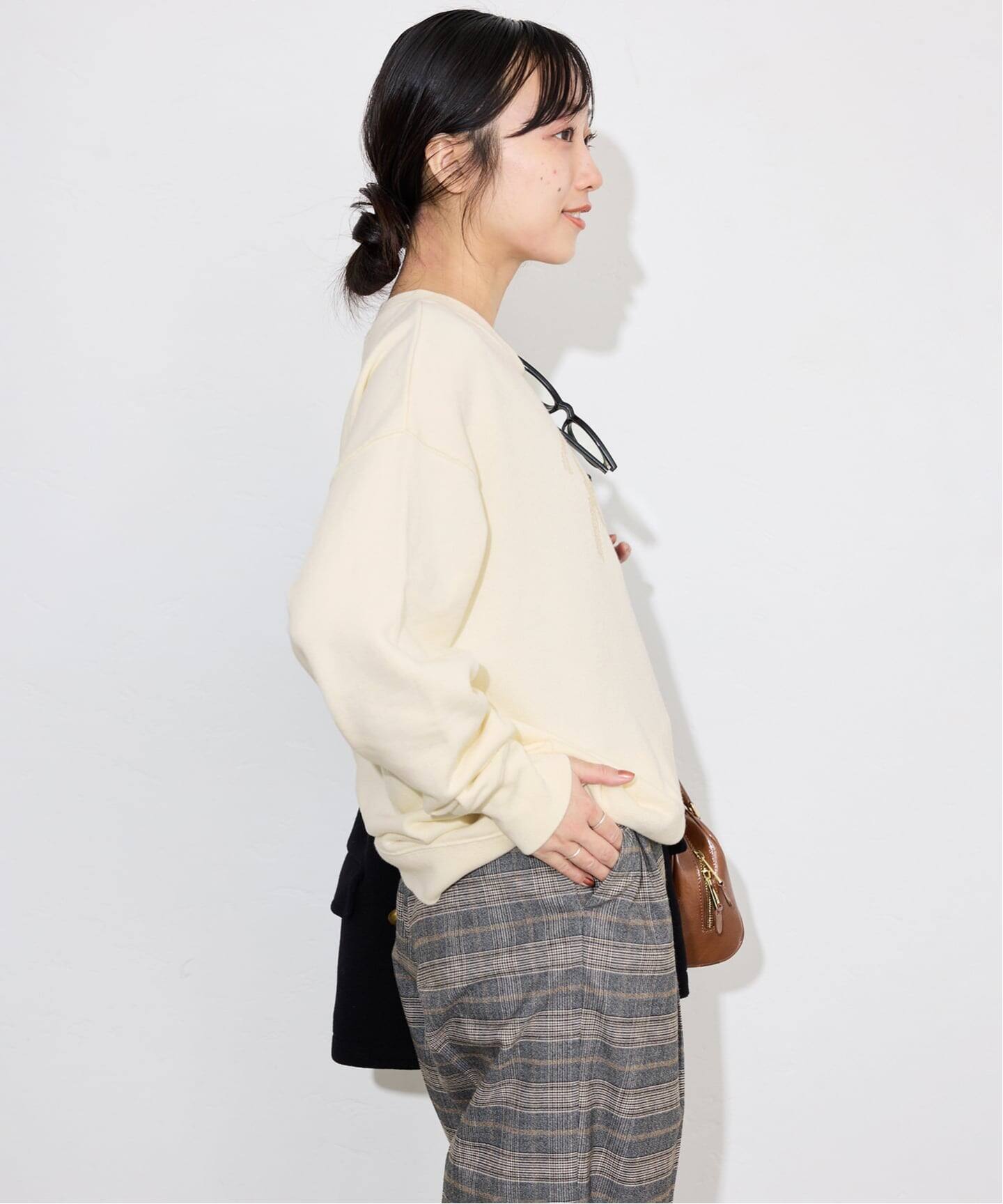 ☆SLOBE IENA☆+81BRANCA SLOBE別注　ロゴスウェット 予約》+81BRANCA/ハチイチブランカ SLOBE別注 ロゴスウェット