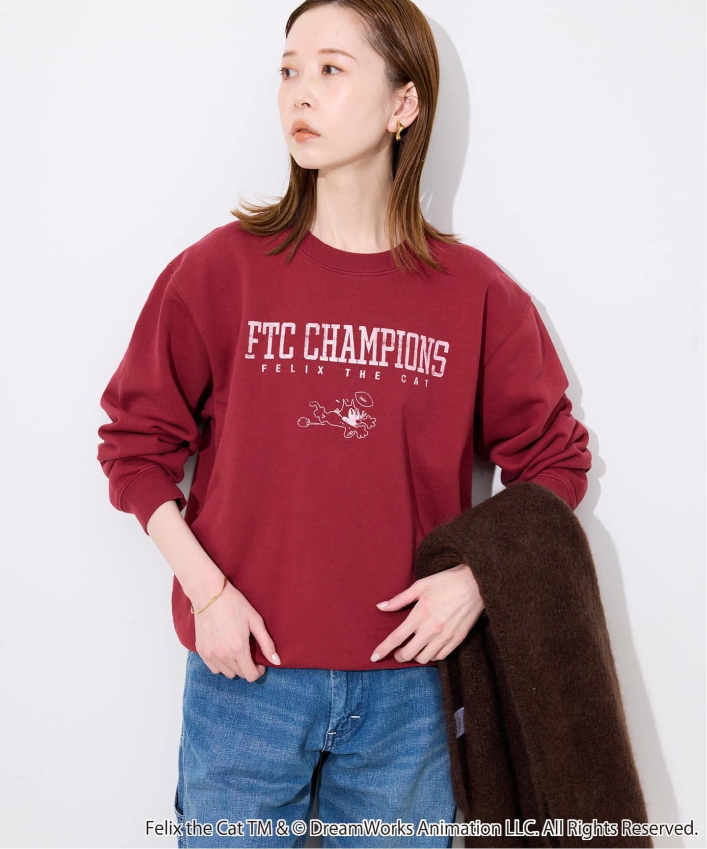 BALMYDAY'S/バルミーデイズ SLOBE別注 FELIX ロゴスウェット