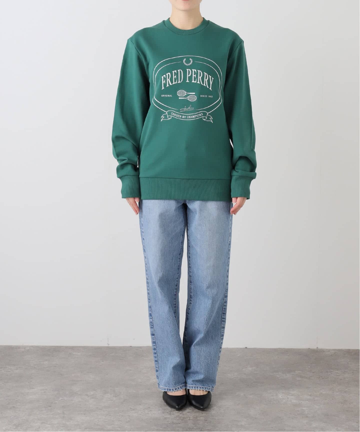 FRED PERRY/フレッドペリー LOGOスウェット M1605 (MENS