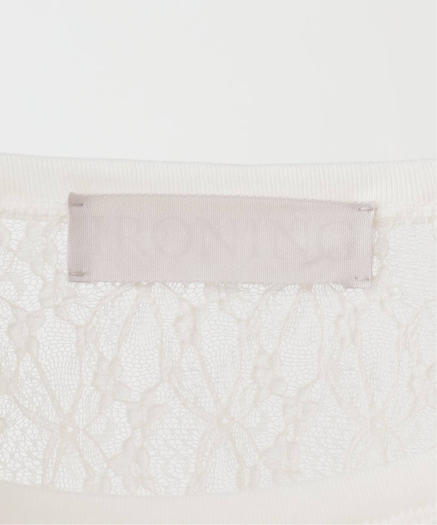 IRONING/アイロニング flower lace ロングスリーブ 01IR009410WT（T