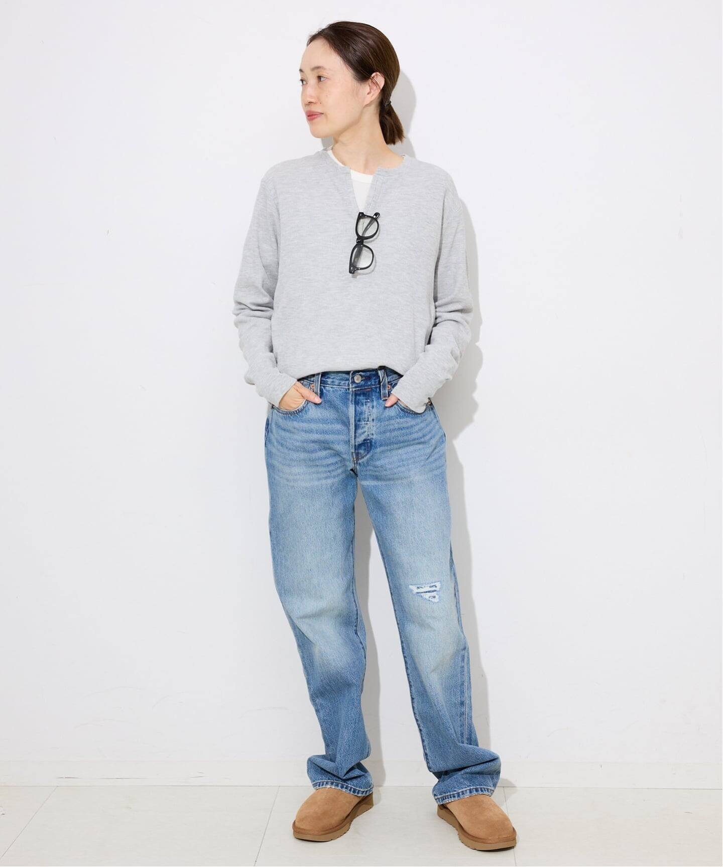 HANES/ヘインズ SLOBE別注 WAFFLE 2パックカットソー（Tシャツ