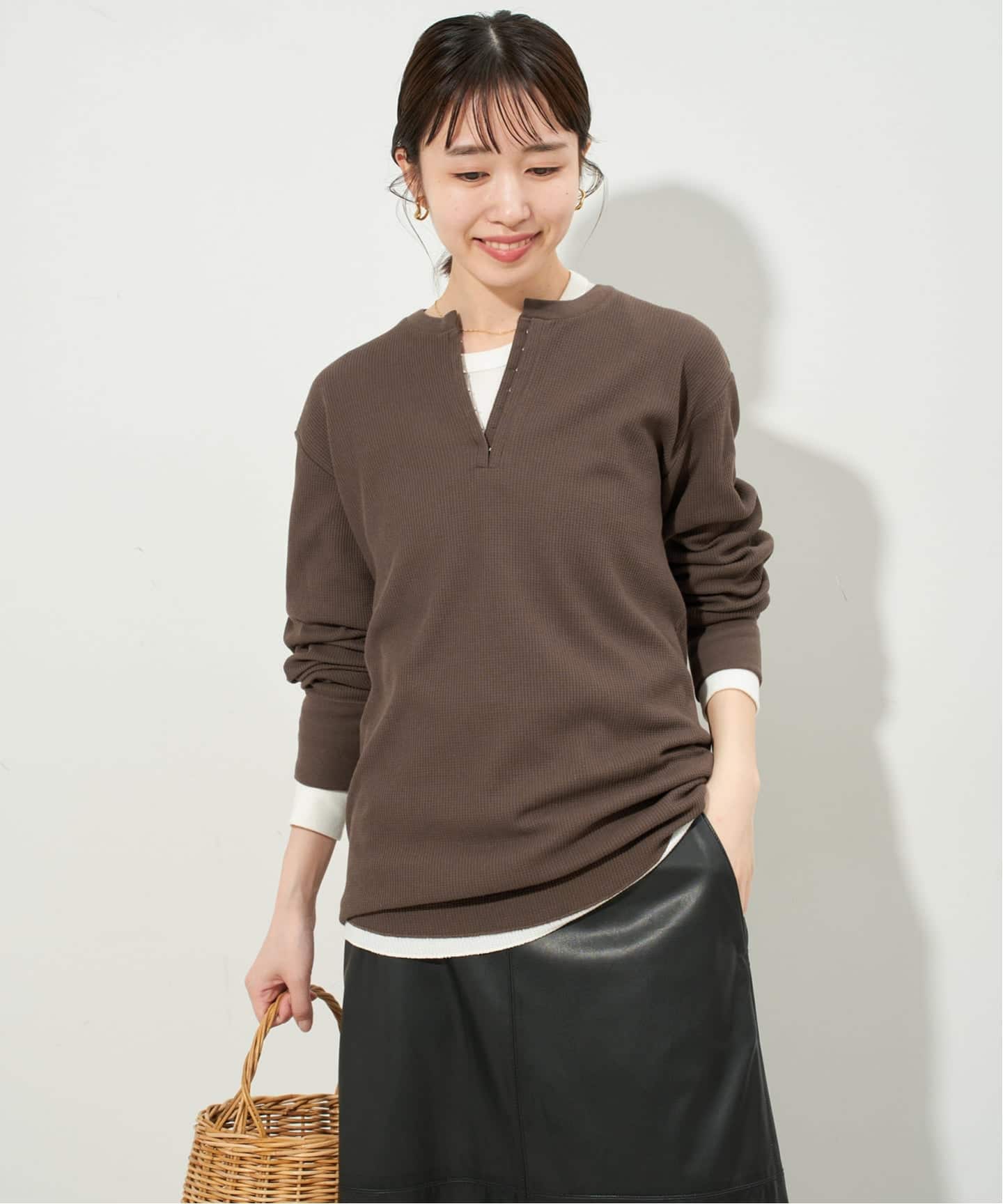 HANES/ヘインズ SLOBE別注 WAFFLE 2パックカットソー SLOBE IENA｜HANES/ヘインズ SLOBE別注 WAFFLE 2パック