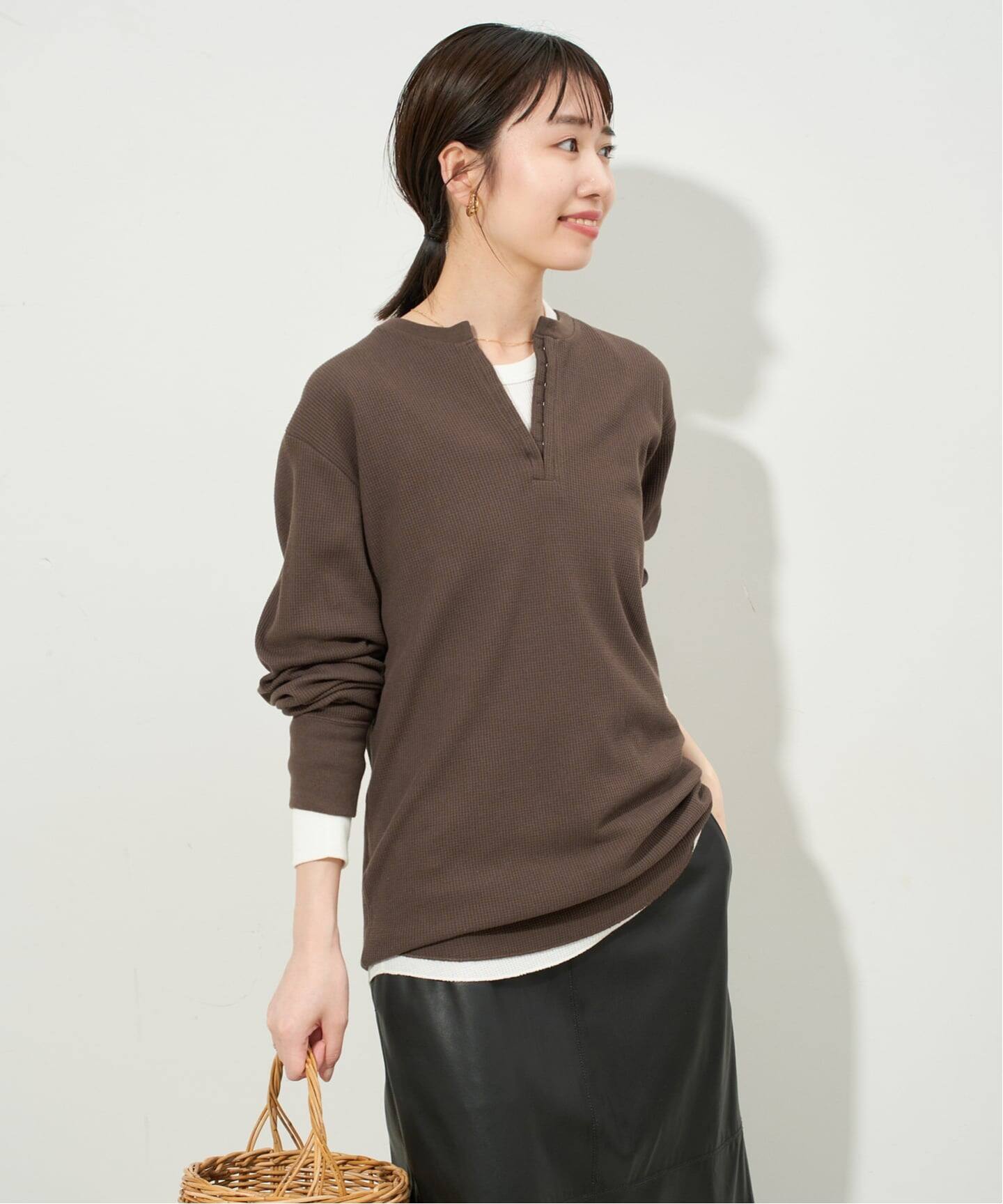 HANES/ヘインズ SLOBE別注 WAFFLE 2パックカットソー（Tシャツ