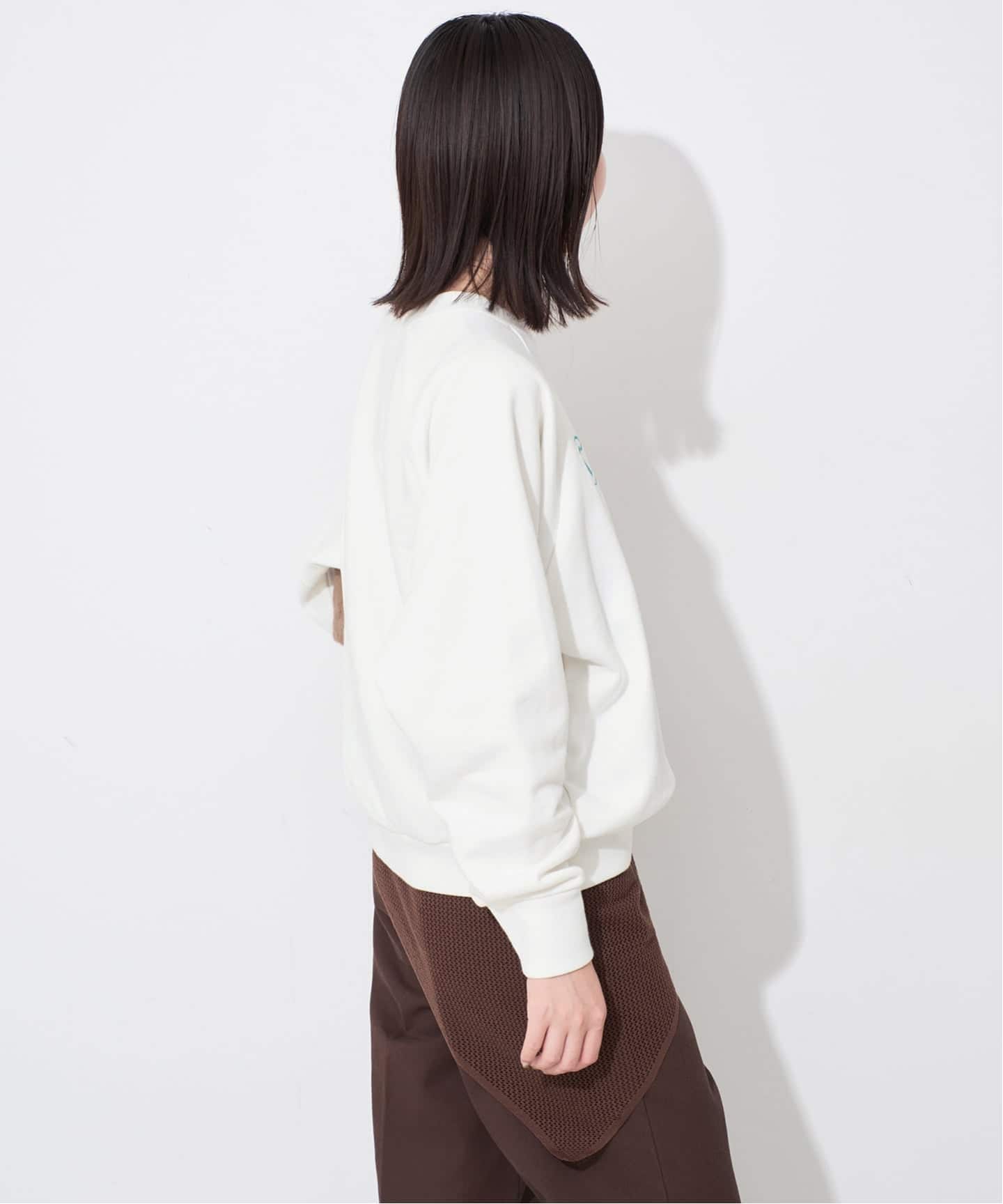 スローブイエナ　HANTEX スウェット HANTEX/ハンテックス SLOBE別注 クルーネックスウェット