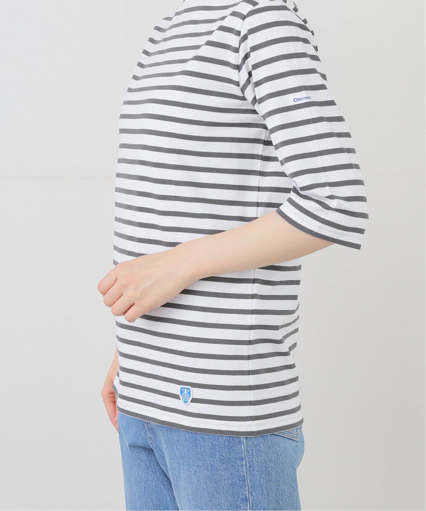 tシャツ ORCIVAL/オーシバル ゴブソデボーダーTEE #ORC0136 レディース ORCIVAL tシャツ ORCIVAL/オーシバル ゴブソデボーダーTEE