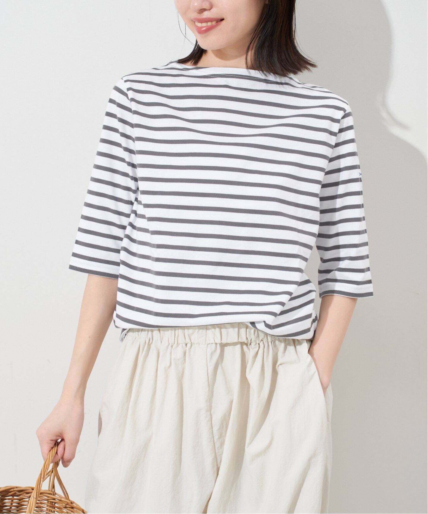 ORCIVAL/オーシバル ゴブソデボーダーTEE #ORC0136（Tシャツ