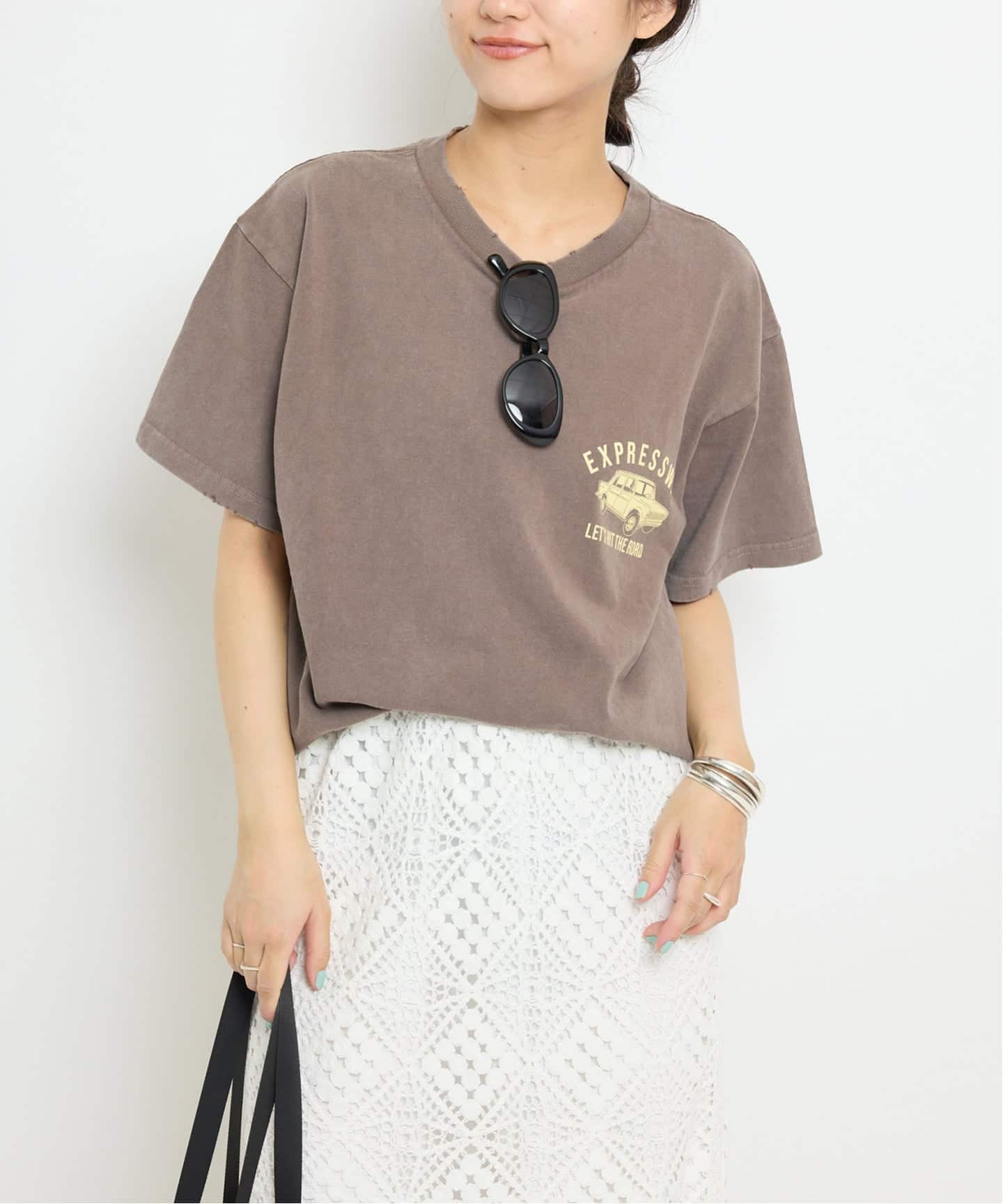 TENNESSEE RIVER/テネシーリバー SLOBE別注 ダメージロゴTEE（T