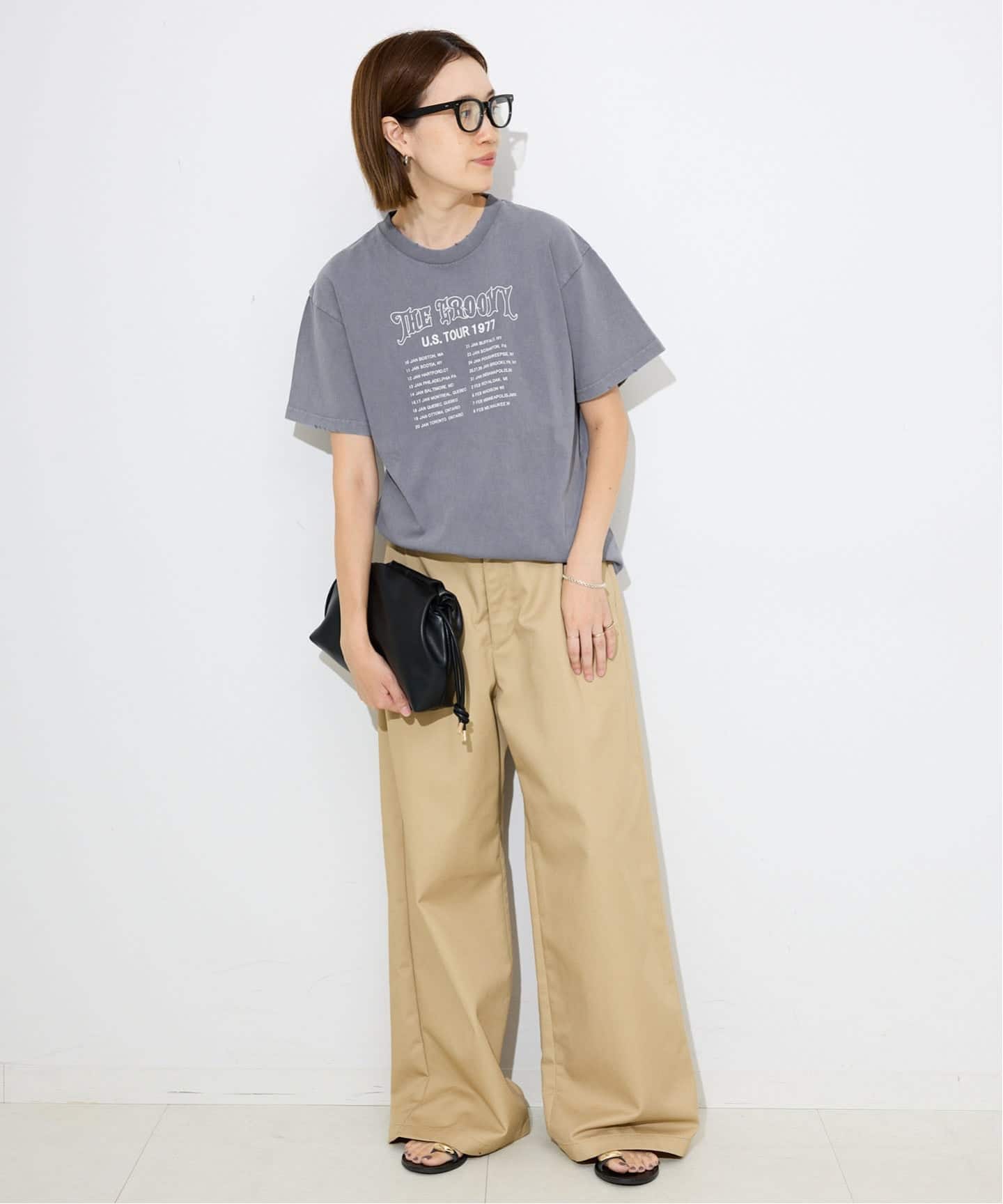 tシャツ TENNESSEE /テネシーリバー SLOBE別注 ダメージロゴTEE レディース TENNESSEE RIVER/テネシーリバー SLOBE別注 ダメージロゴTEE（T