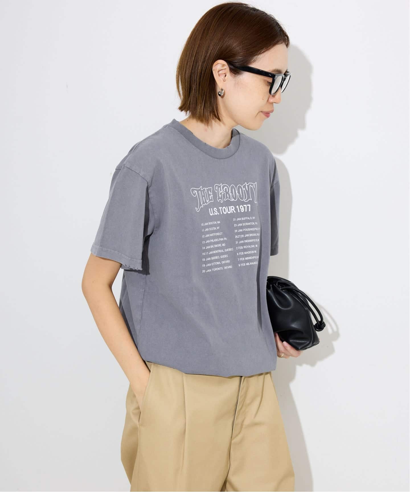 tシャツ TENNESSEE /テネシーリバー SLOBE別注 ダメージロゴTEE レディース TENNESSEE RIVER/テネシーリバー SLOBE別注 ダメージロゴTEE