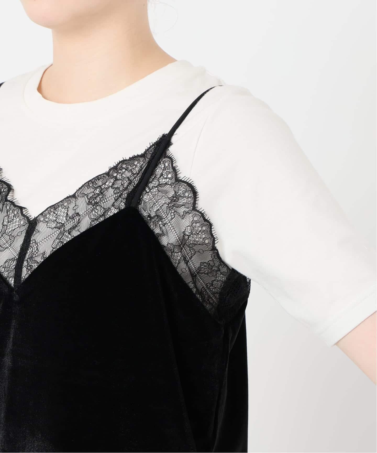 miller/ミラー SLOBE別注 ベロアレースミャミソール