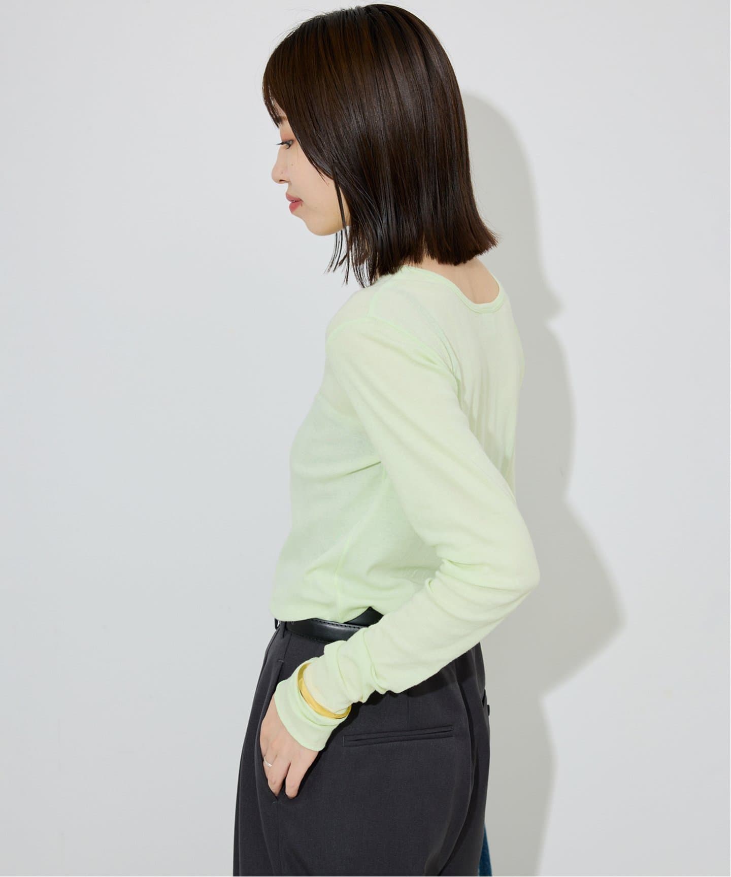 追加6/一部カラーWEB・店舗限定》miller SLOBE別注 SHEER RIB
