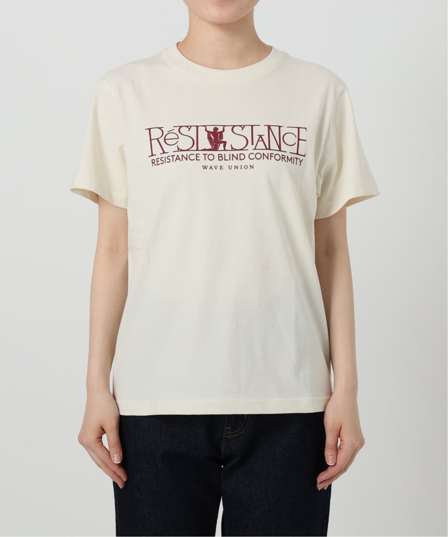 tシャツ WAVE UNION/ウェーブユニオン LOGO TEE レディース WAVE UNION/ウェーブユニオン LOGO TEE（Tシャツ／カットソー