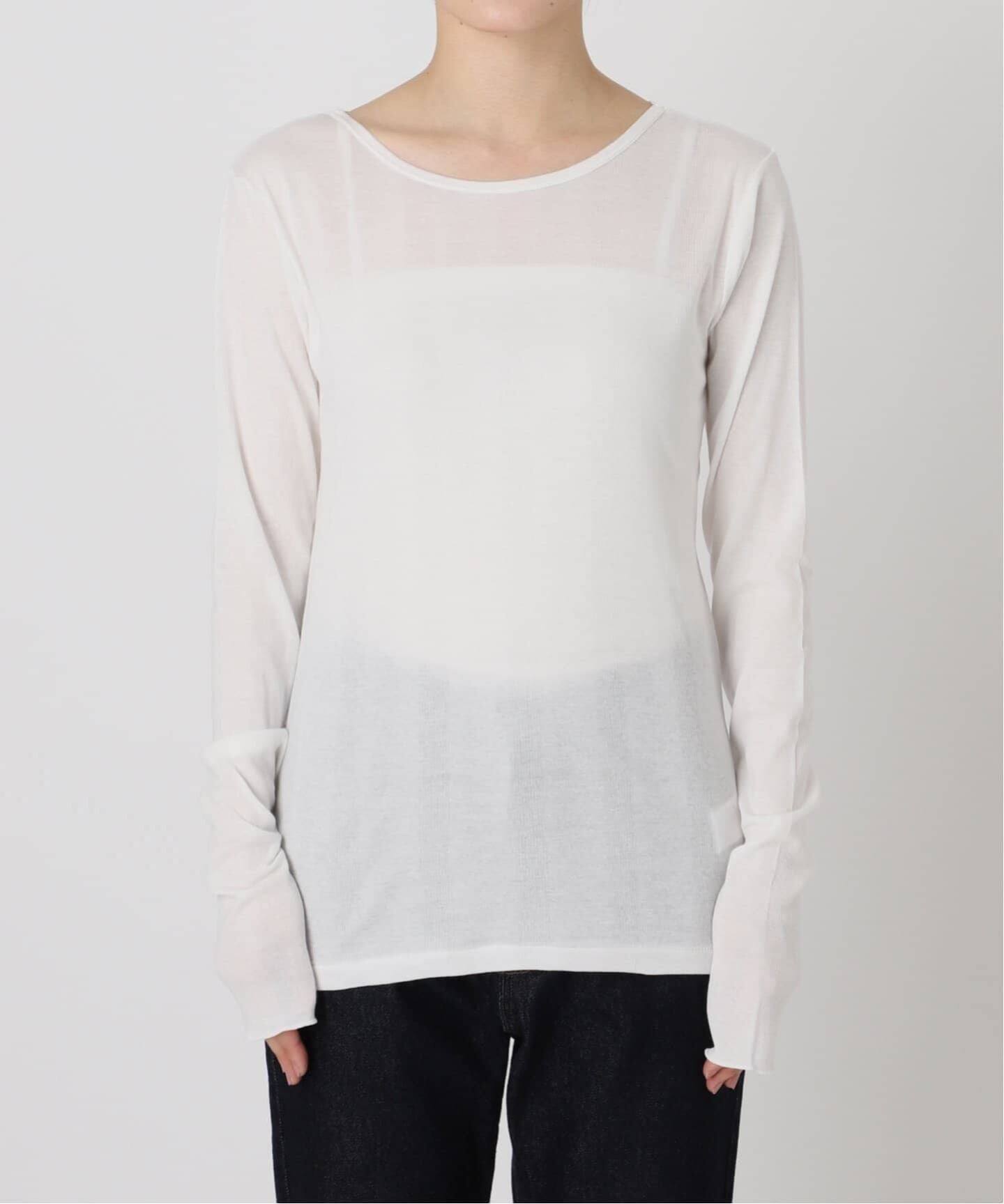 追加7》miller SLOBE別注 SHEER RIB クルーネック（Tシャツ