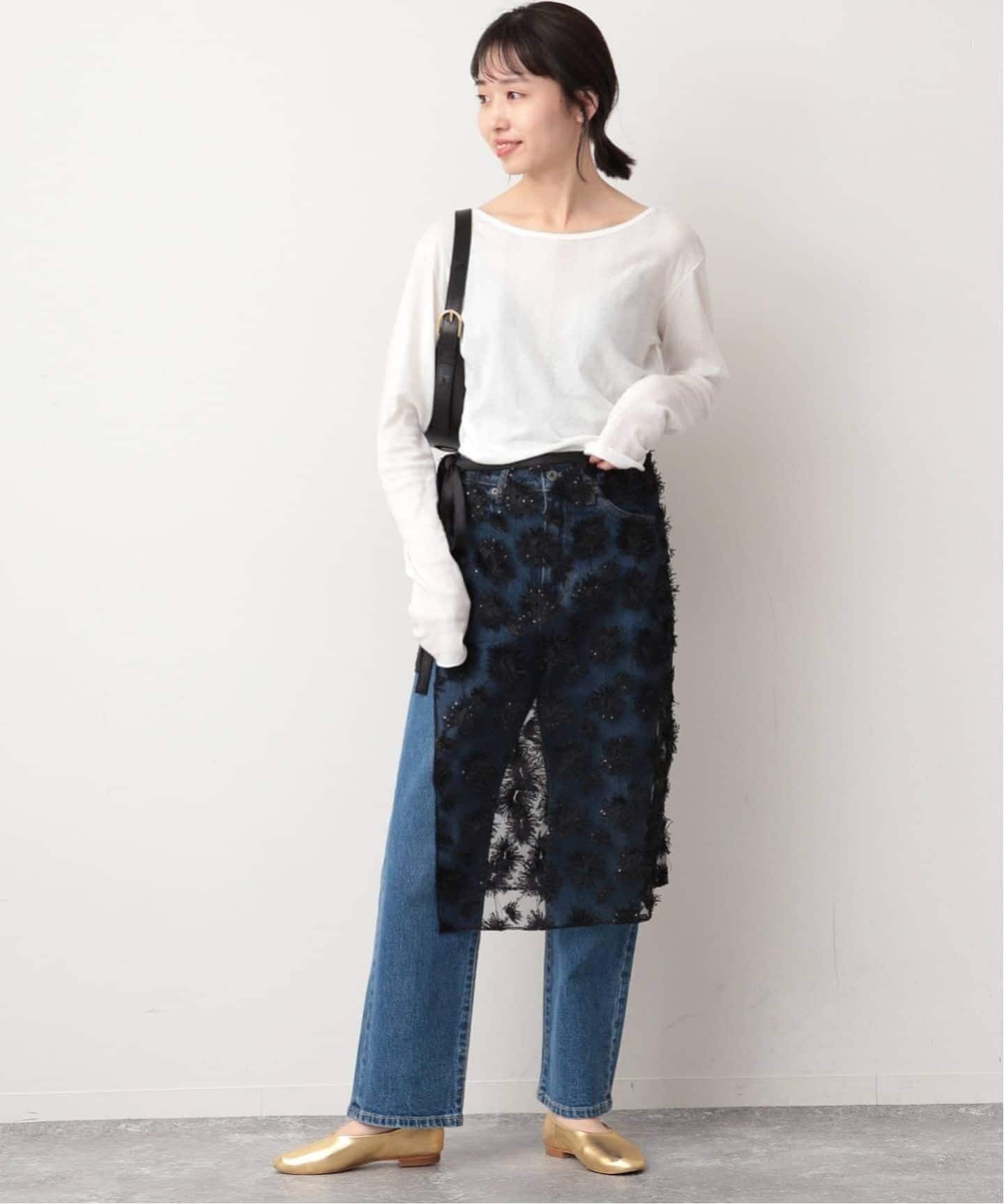 追加8》miller SLOBE別注 SHEER RIB クルーネック（Tシャツ
