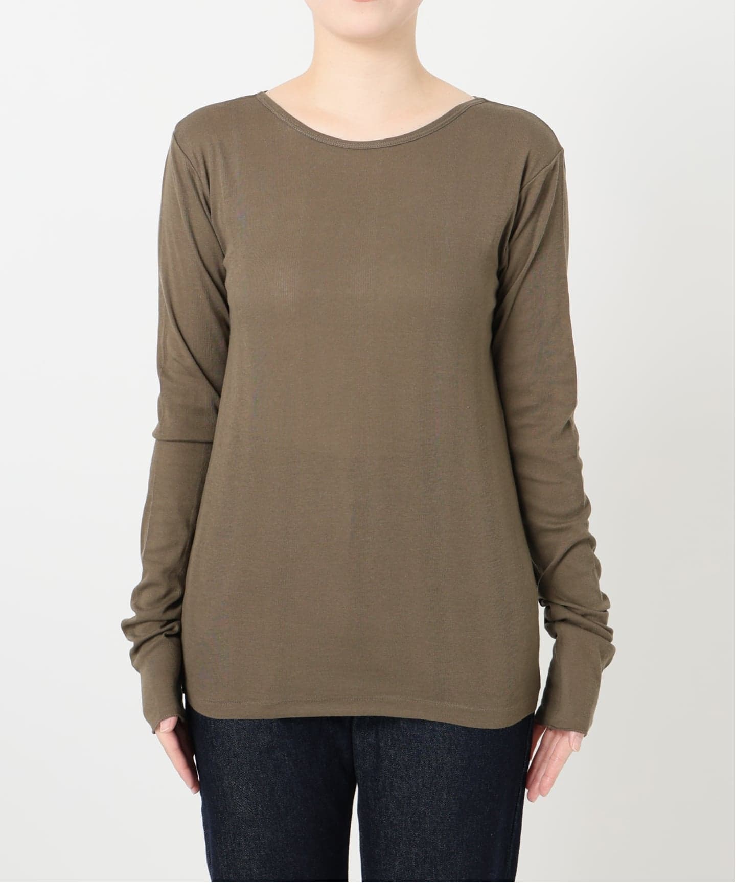 追加8》miller SLOBE別注 SHEER RIB クルーネック（Tシャツ