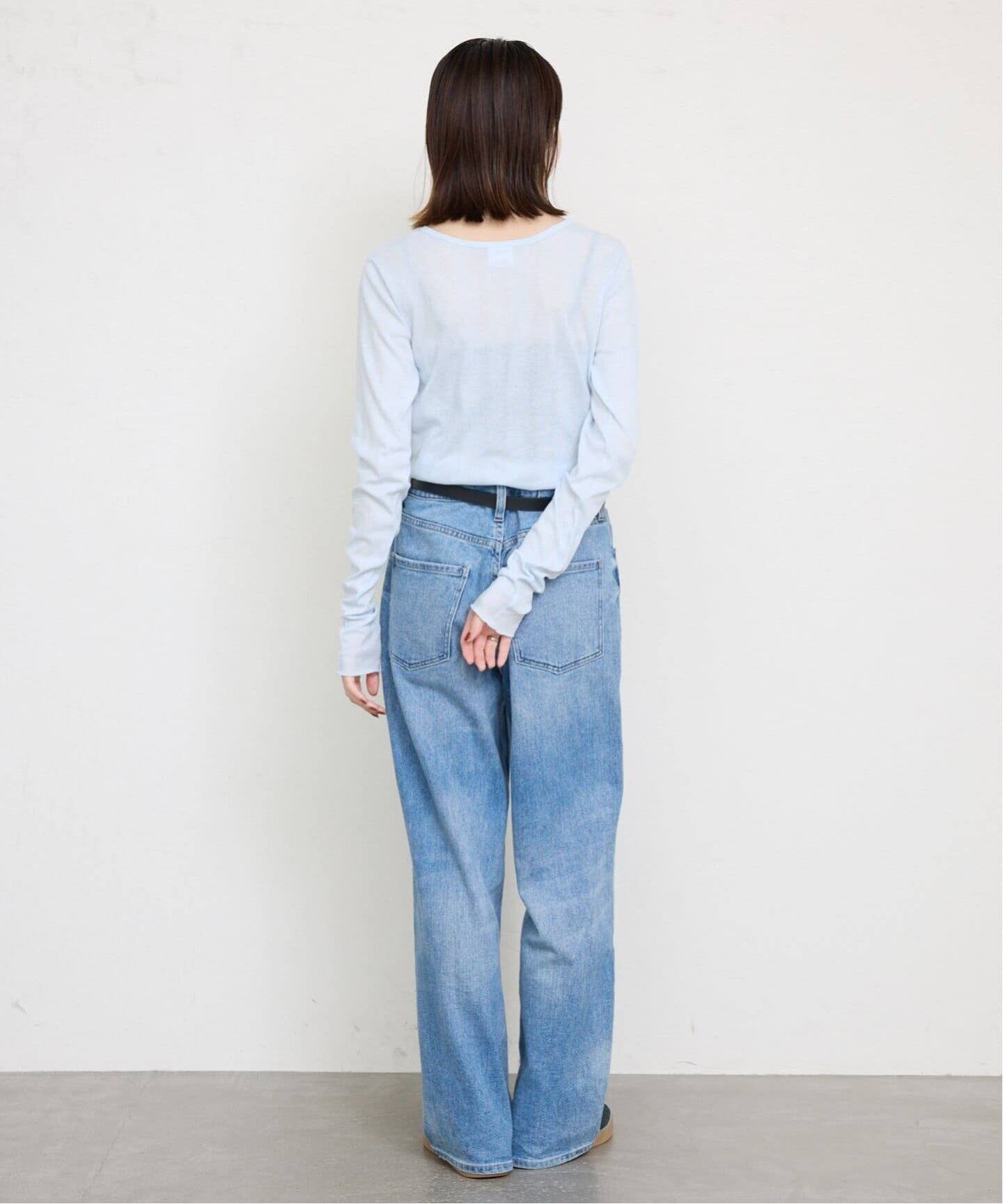 追加4》miller/ミラー SLOBE別注 SHEER RIB クルーネック（Tシャツ 