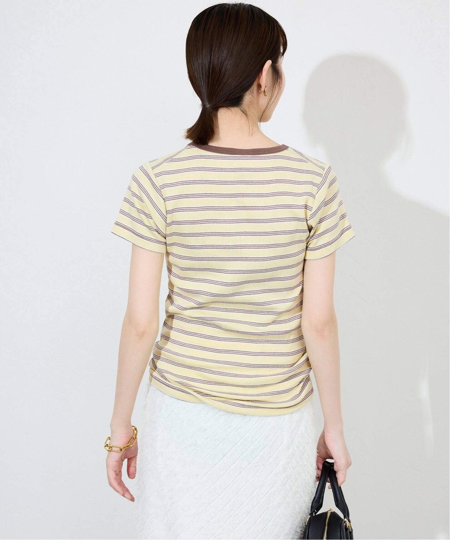 えむるページ Muel Chic tシャツ Frame flower CS フレームフラワーカットソー