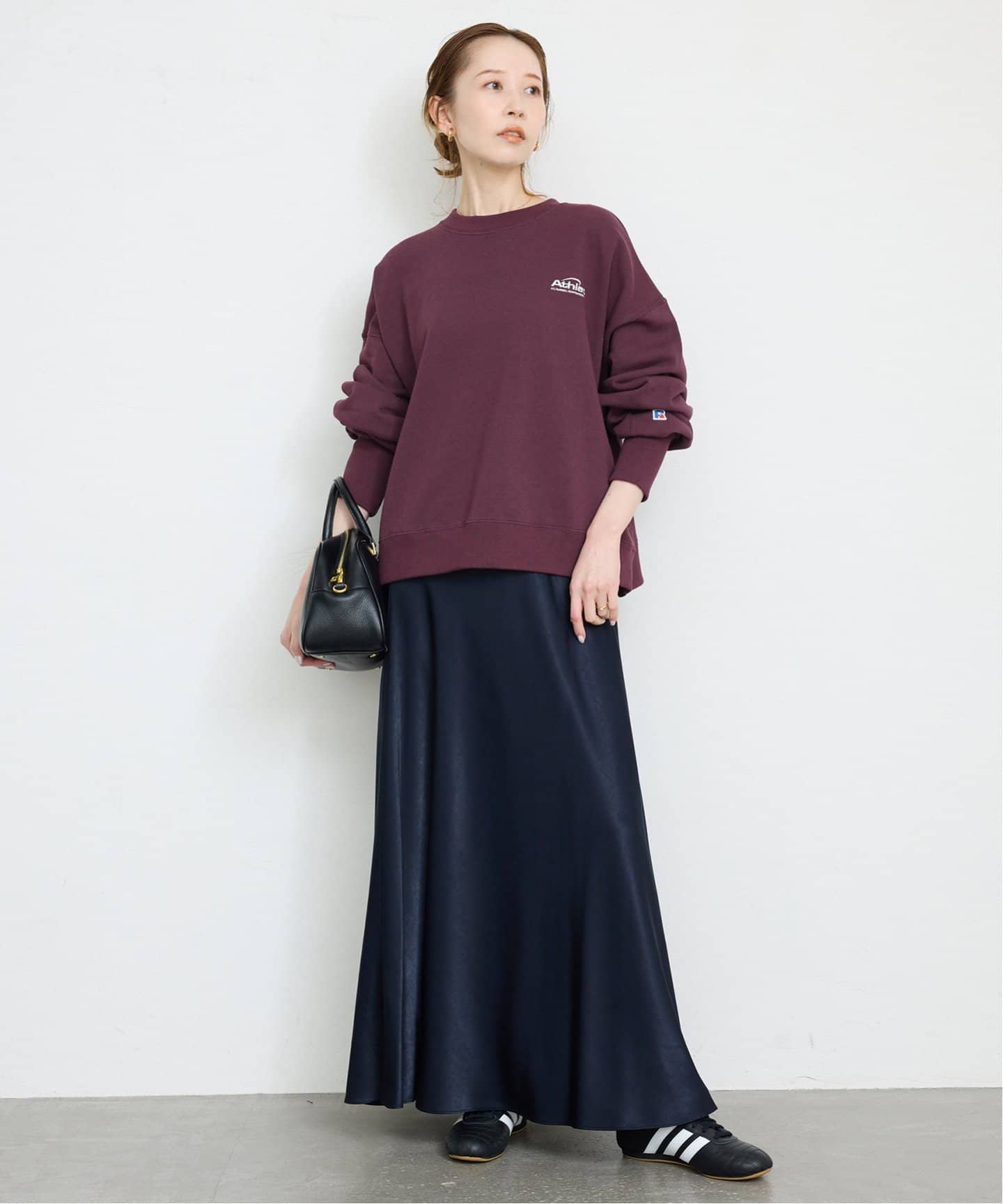 RUSSELL ATHLETIC SLOBE別注 刺しゅうスウェット RCW-25242SB