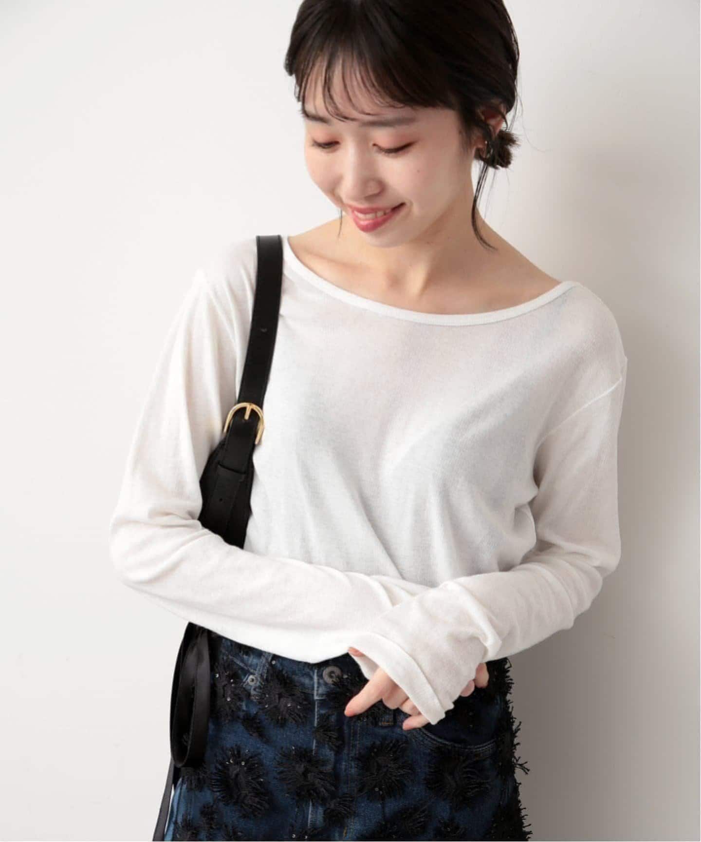 《追加5》miller/ミラー SLOBE別注 SHEER RIB クルーネック
