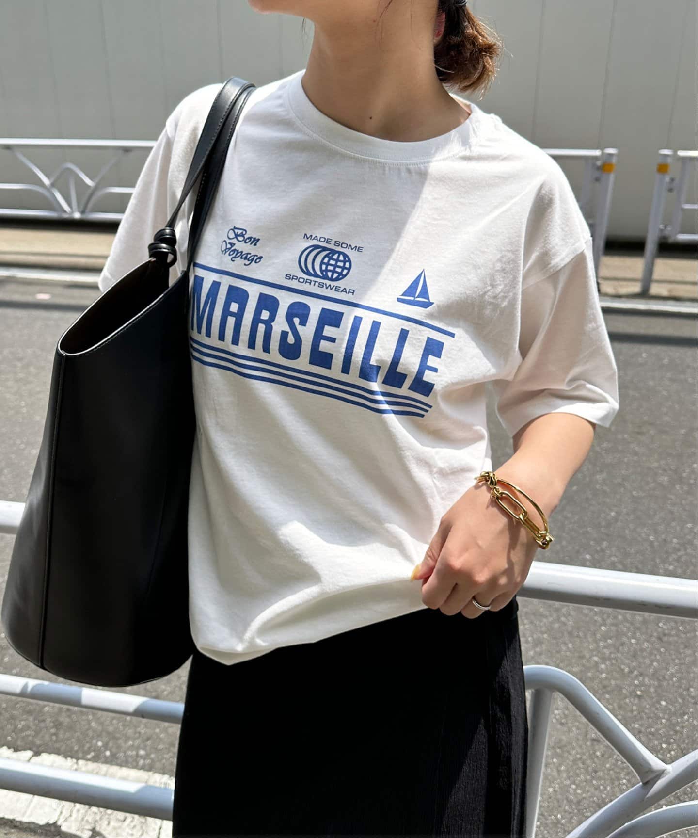 made some sports wear for SLOBE IENA ロゴTEE