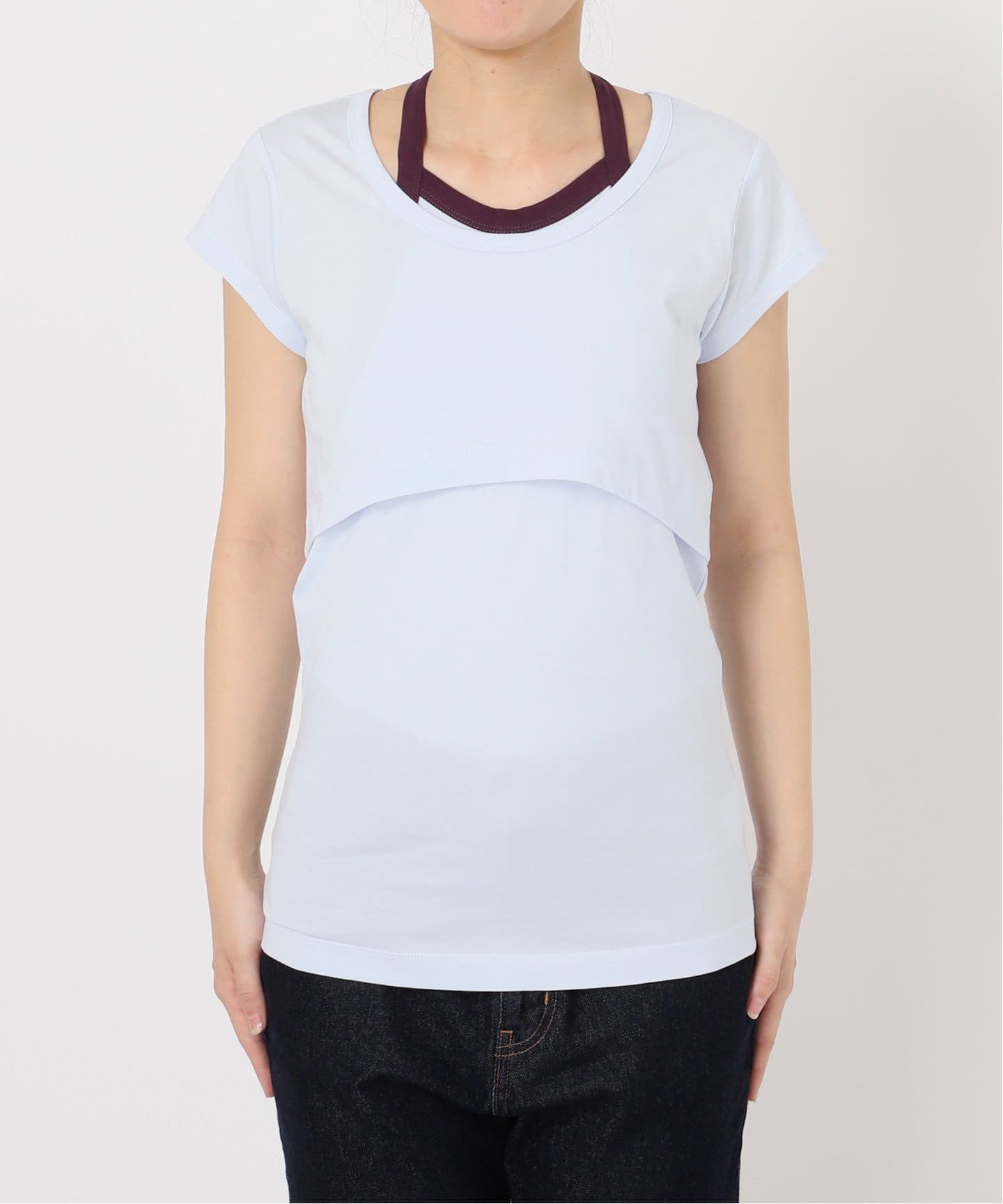 【完売品】Plus by ONIT SLOBE別注 レイヤードセットTシャツ 2枚セット》Plus by ONIT/オニット SLOBE別注 レイヤードセットT