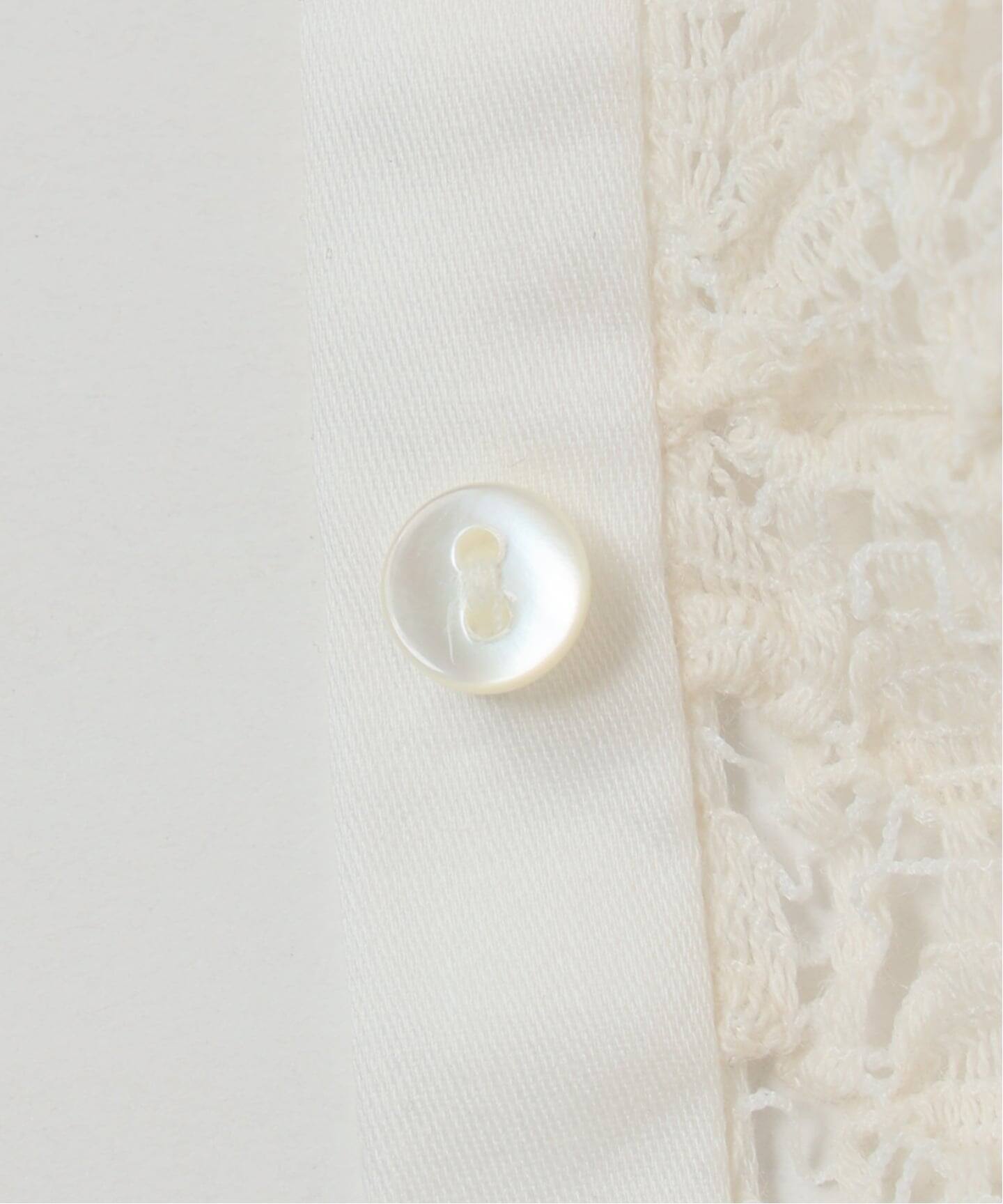 iena la boucle antik dantel レースヘンリーネック IENA LA BOUCLE antik dantel レースヘンリーネックプルオーバー（T