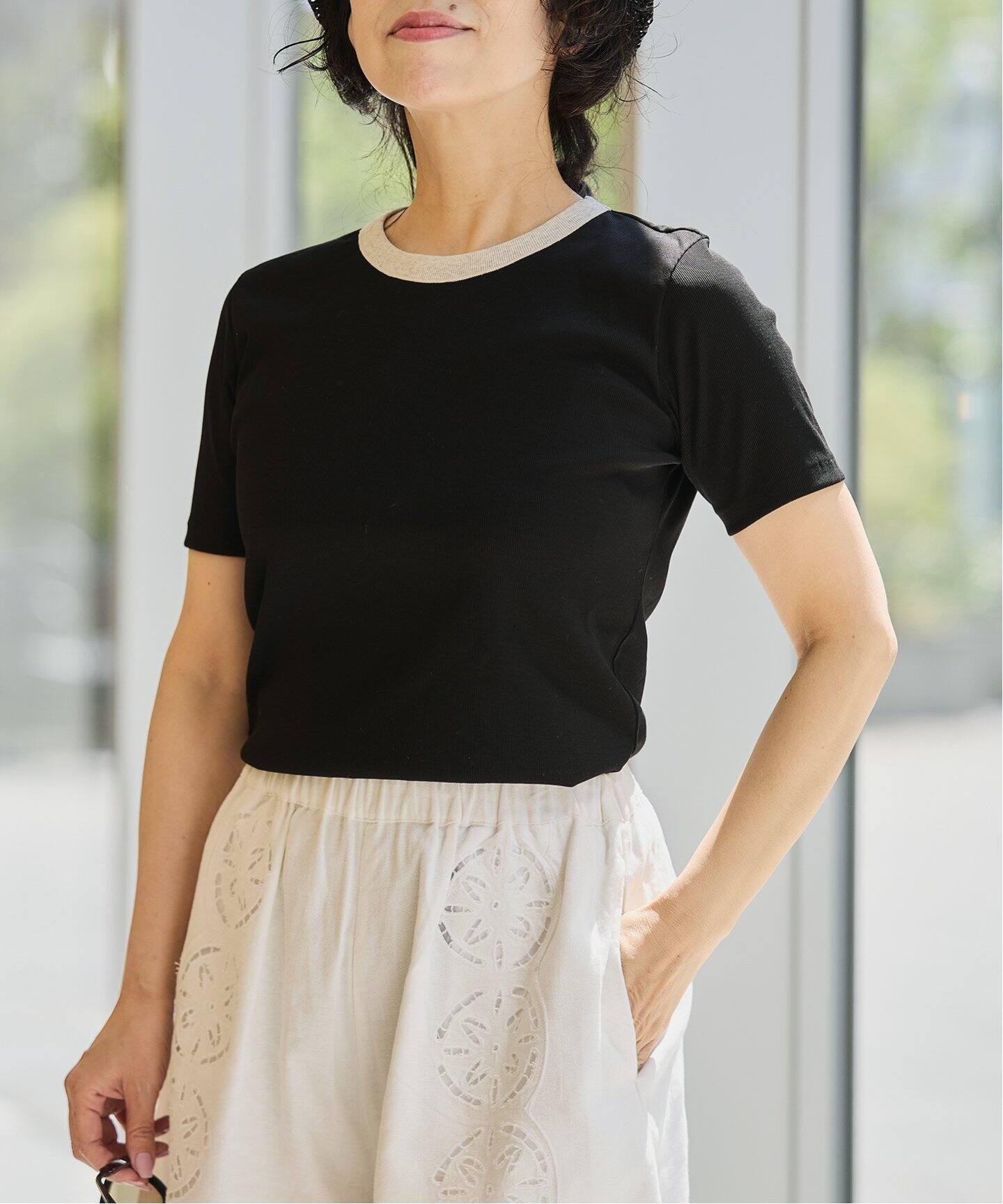 新品未使用タグ付　IENA LA BOUCLE プルオーバー IENA LA BOUCLE シアーフライスプルオーバー（Tシャツ