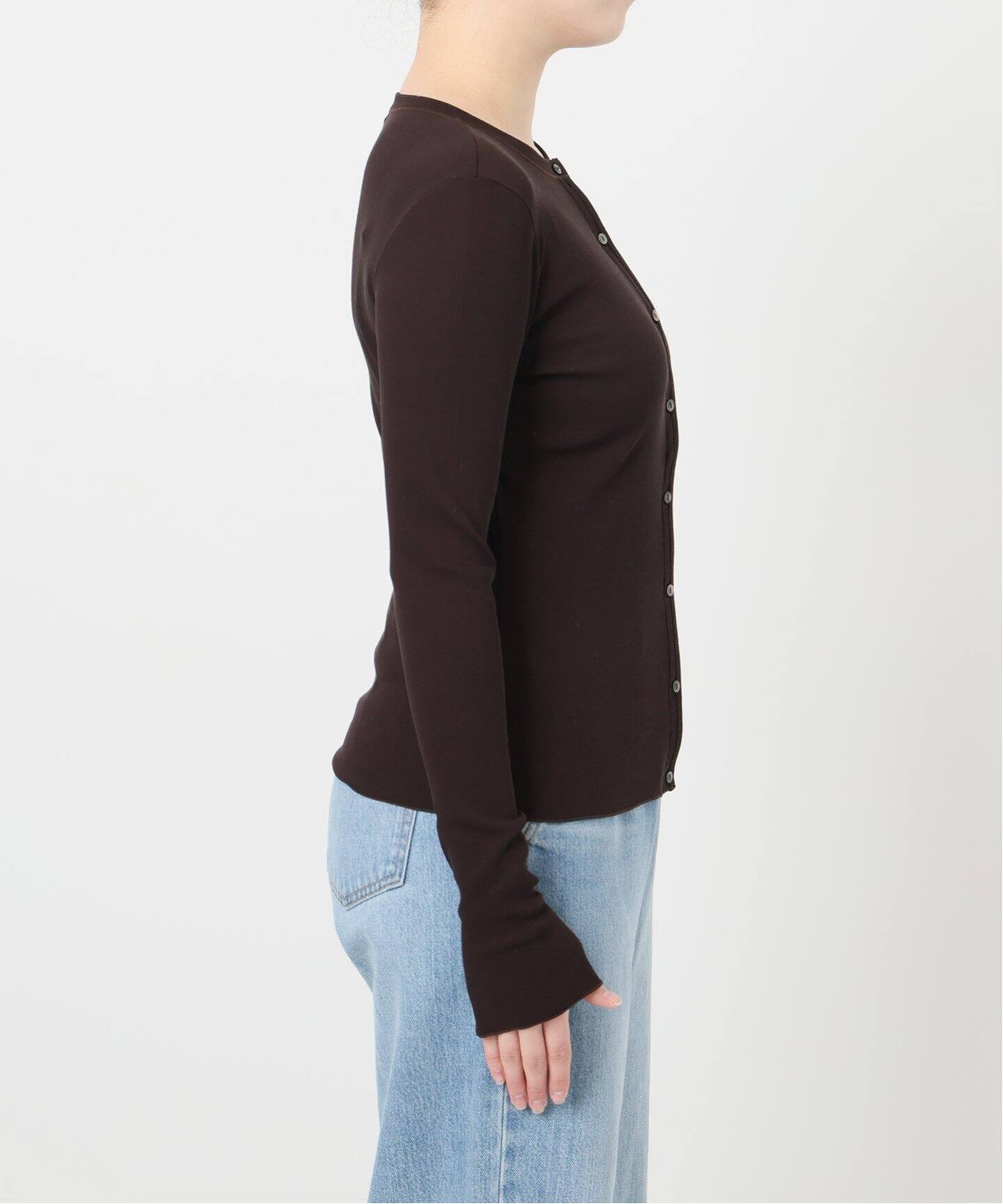 IENA LA BOUCLE MTB 太リブVネックカーディガン◆ IENA LA BOUCLE CAMILLAリブカーディガン（カーディガン）｜IENA