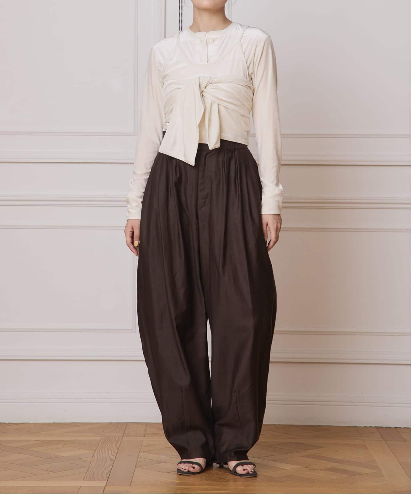 IENA LA BOUCLE トリアセベロアキャミソール（キャミソール）｜IENA