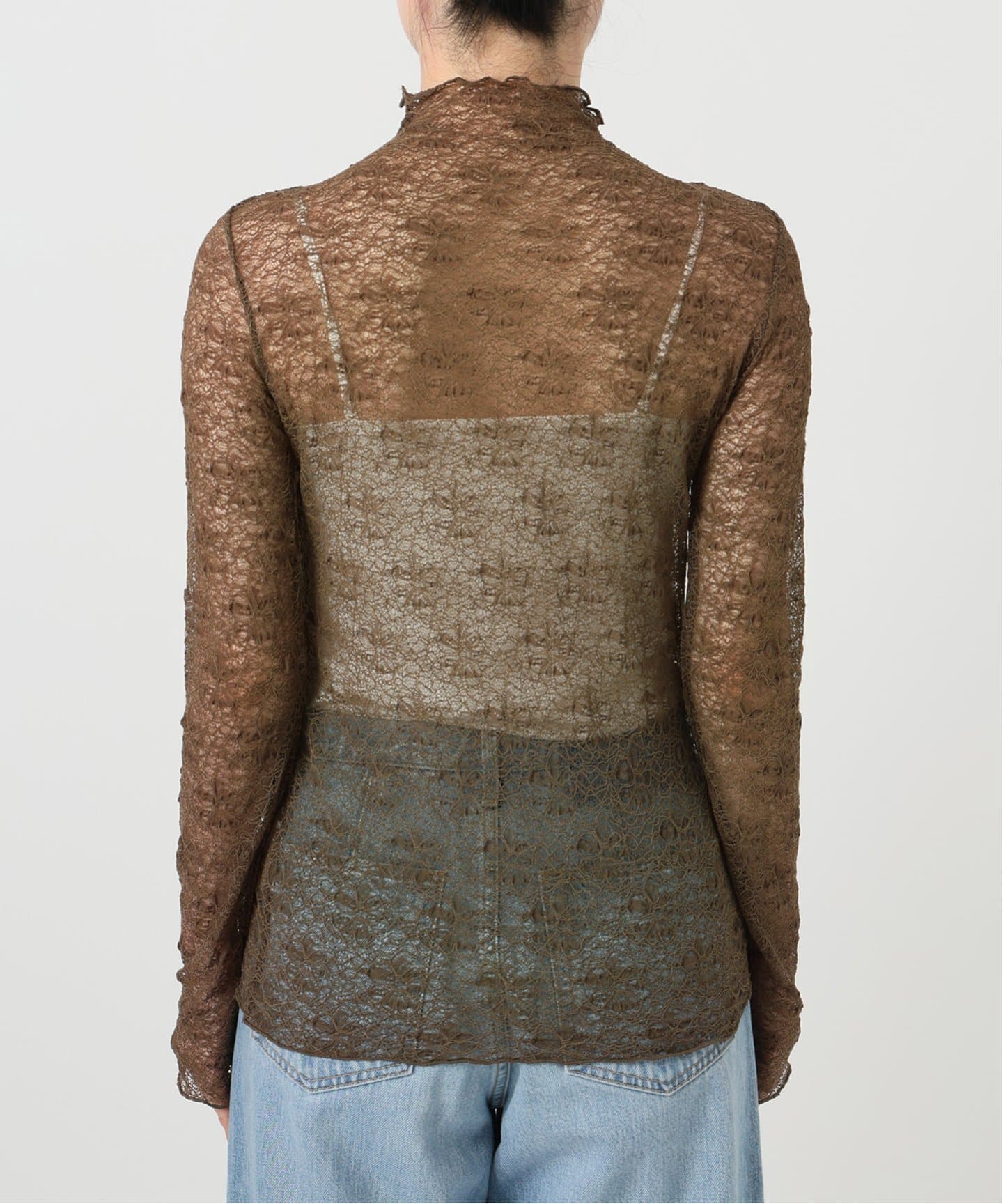 IENA LA BOUCLE シュリンクレースカットソー（Tシャツ