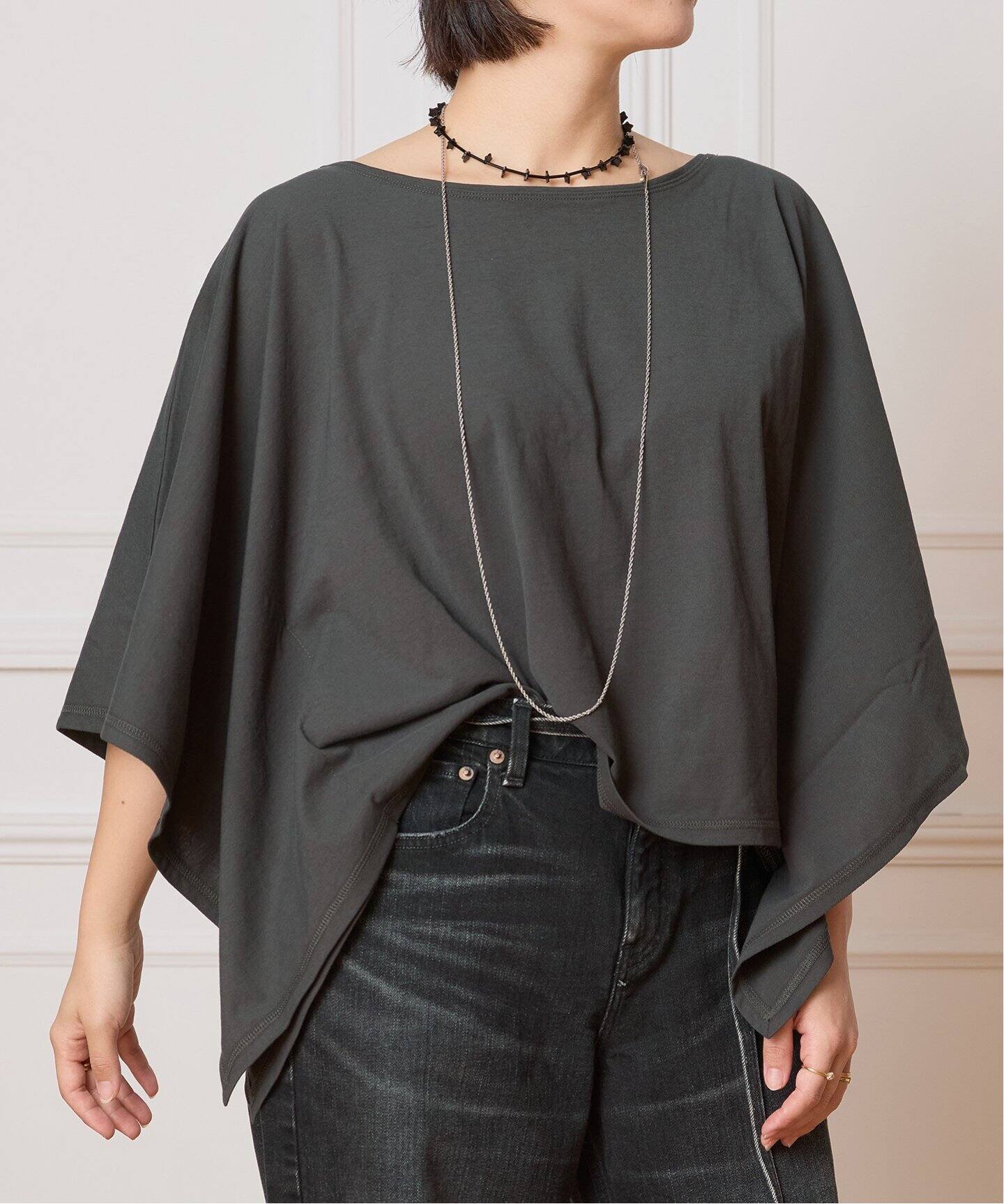tシャツ IENA LA BOUCLE ドルマンケープカットソー レディース IENA LA BOUCLE ドルマンケープカットソー（Tシャツ／カットソー
