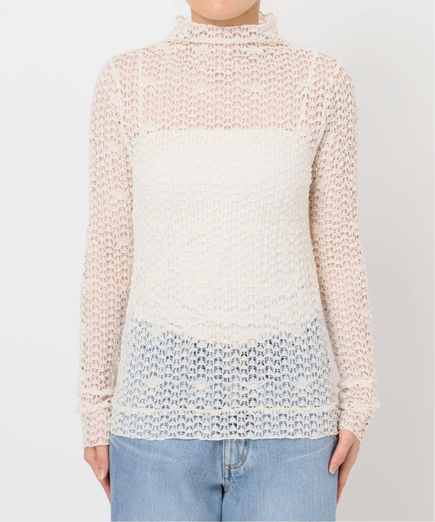 IENA LA BOUCLE antik dantel レースカットソー（Tシャツ／カットソー