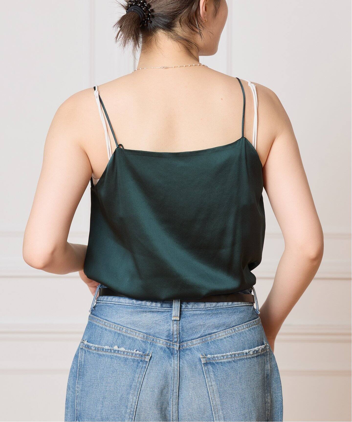 IENA LA BOUCLE ウォッシャブルシルクMIXキャミソール（キャミソール