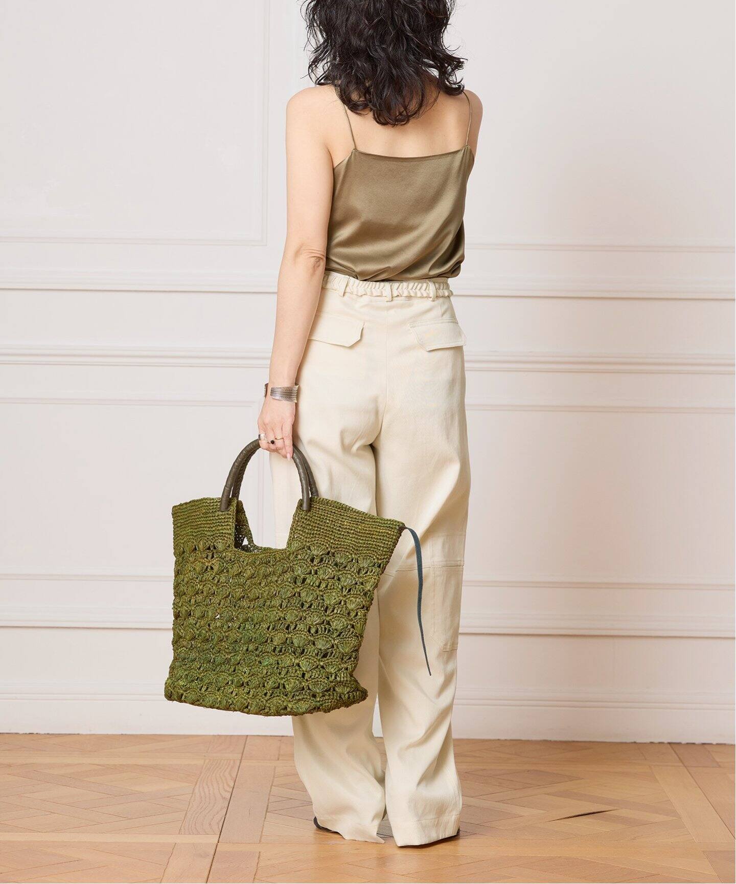 IENA LA BOUCLE ウォッシャブルシルクMIXキャミソール（キャミソール