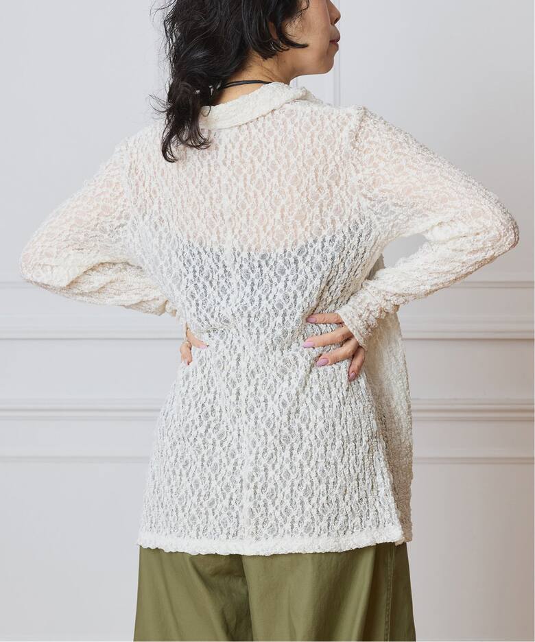 IENA LA BOUCLE ストレッチレースシャツ（シャツ／ブラウス）｜IENA 