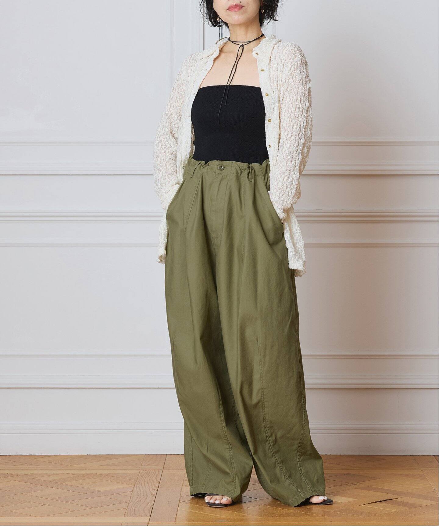 ブラウス シャツ IENA LA BOUCLE ストレッチレースシャツ レディース 予約》IENA LA BOUCLE ストレッチレースシャツ（シャツ