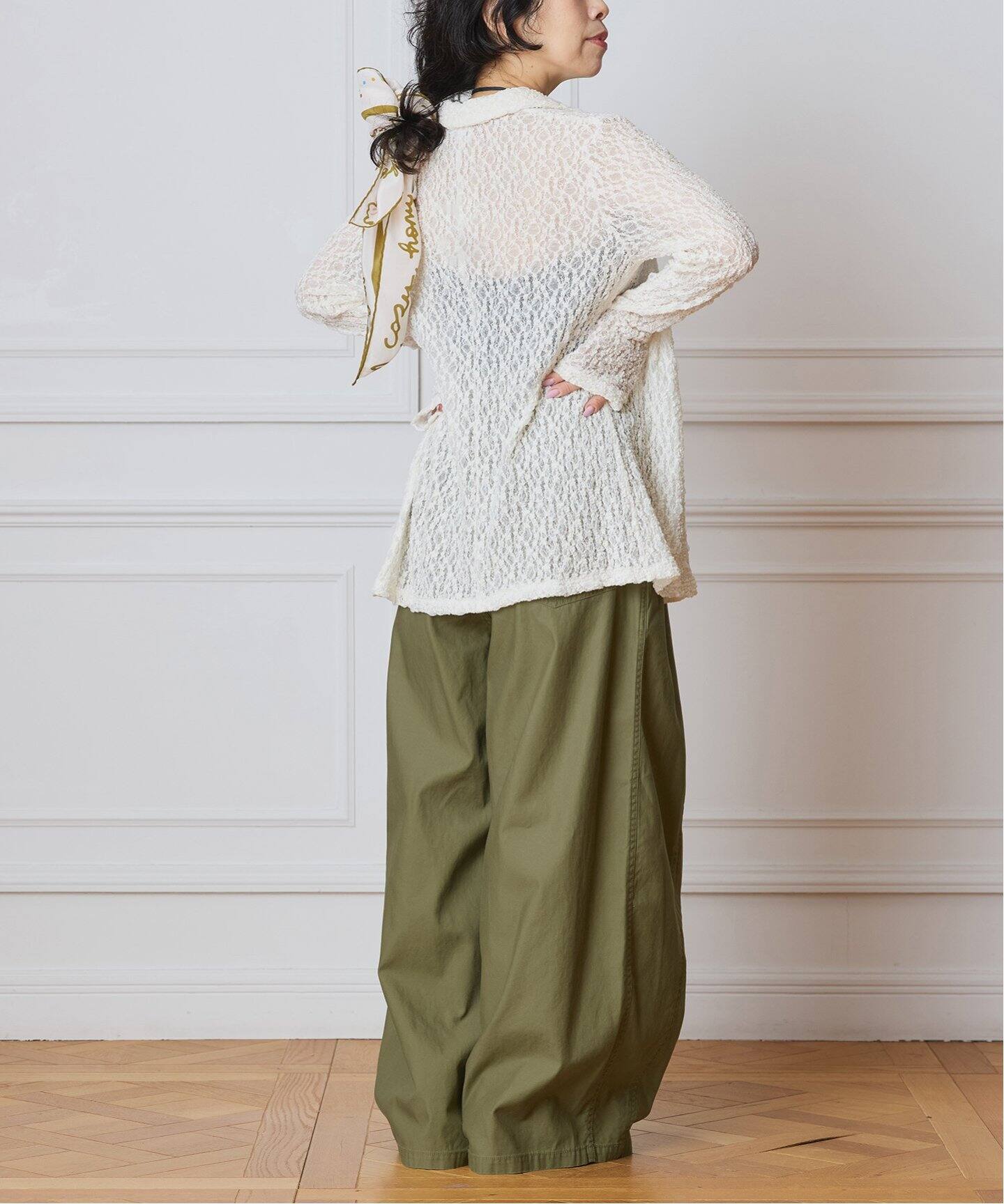 予約》IENA LA BOUCLE ストレッチレースシャツ（シャツ