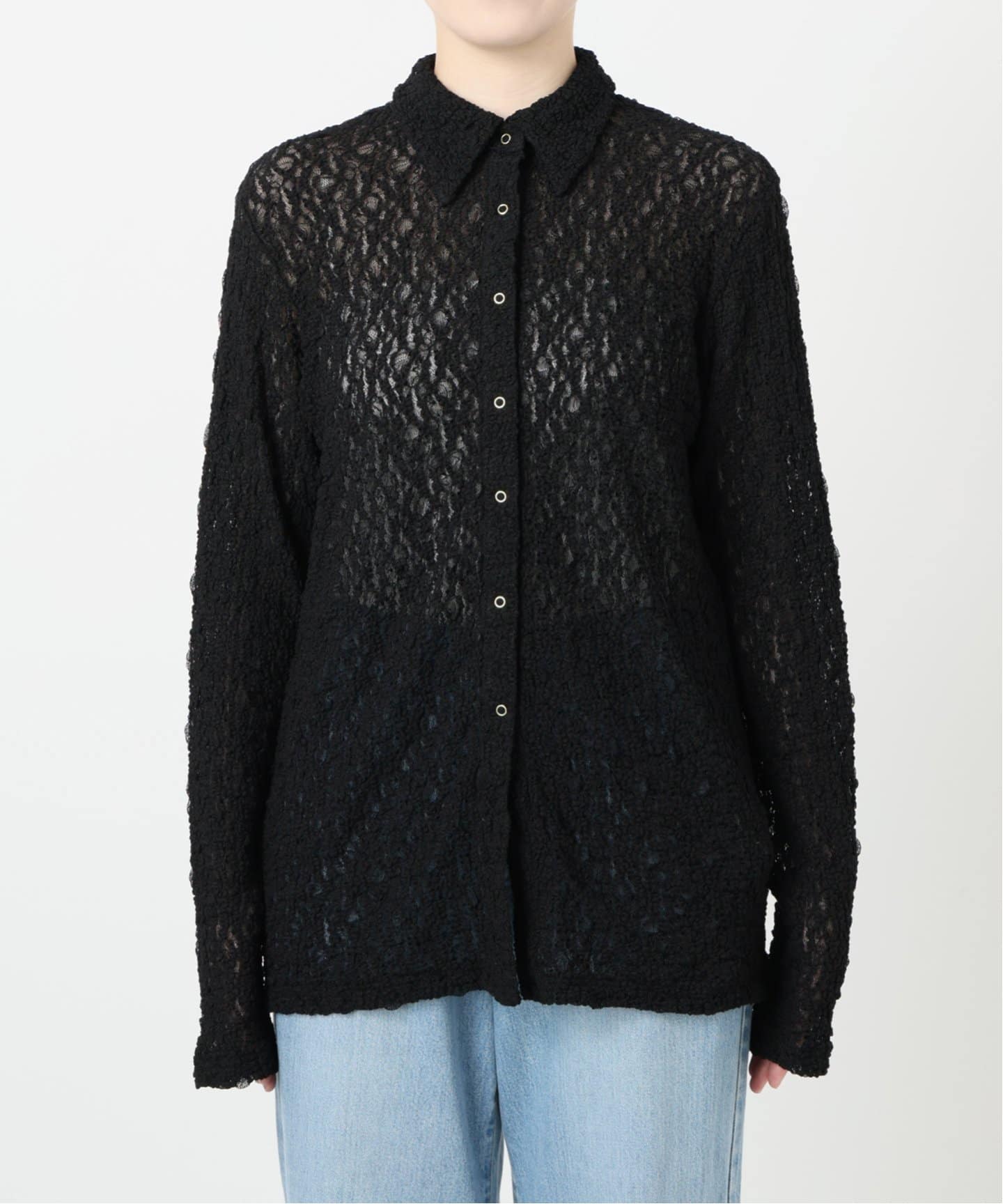 IENA LA BOUCLE ストレッチレースシャツ（シャツ／ブラウス）｜IENA