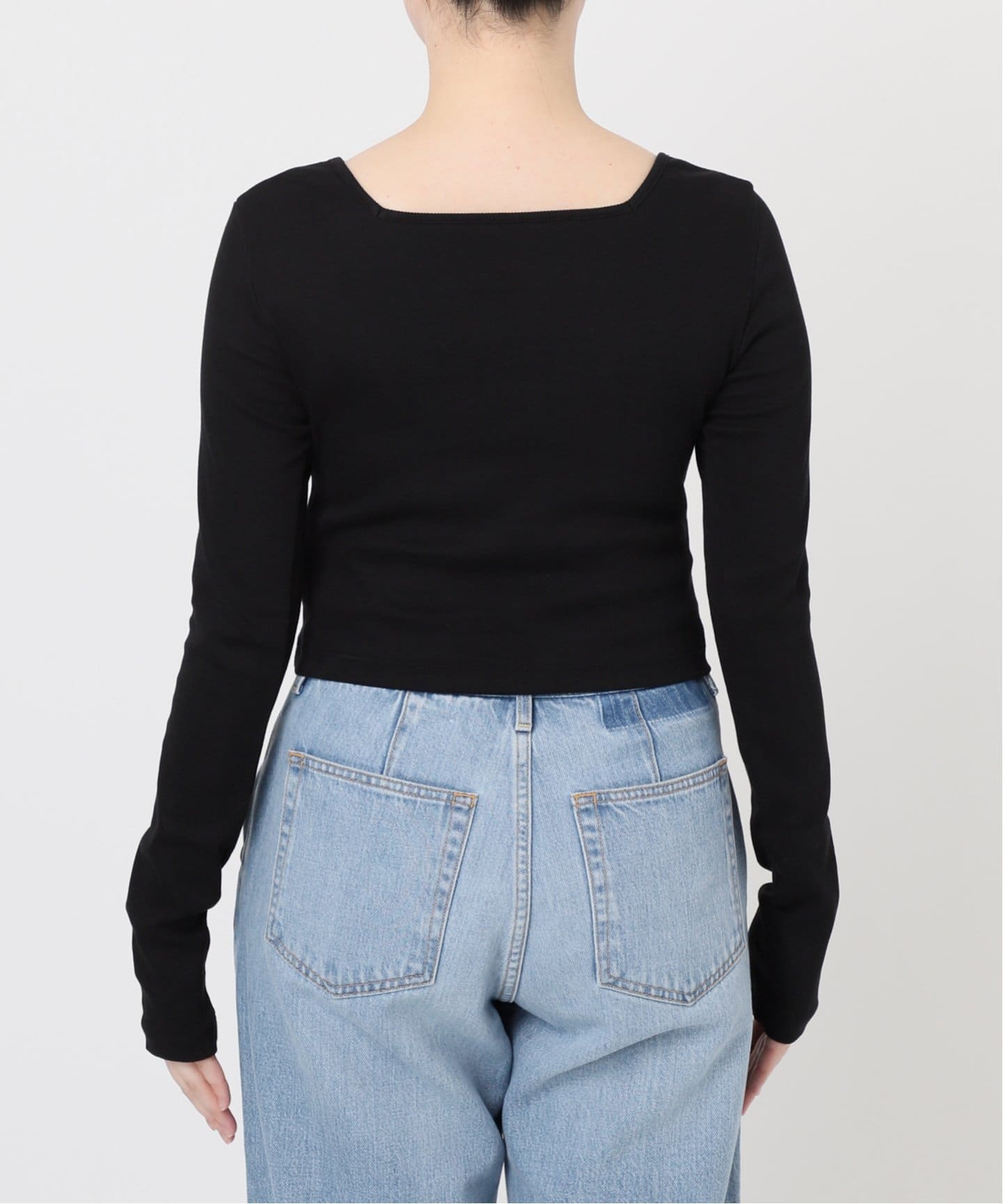 tシャツ IENA LA BOUCLE コンパクトベアスクエアネックカットソー レディース 予約》IENA LA BOUCLE コンパクトベアスクエアネックカットソー